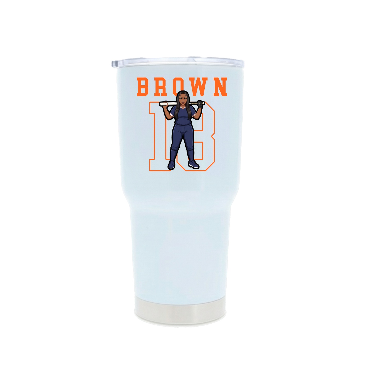 30oz Stainless Steel Tumbler — Shirsey in White
