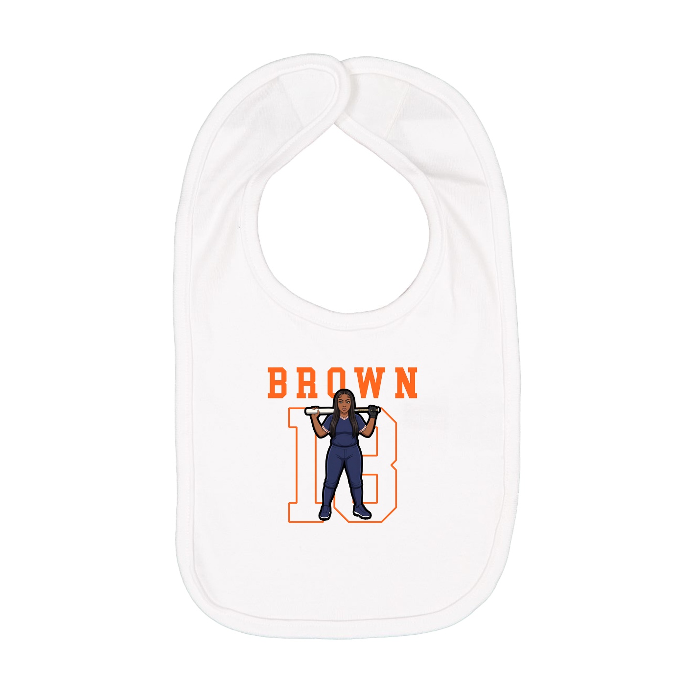 Infant Bib — Shirsey in White