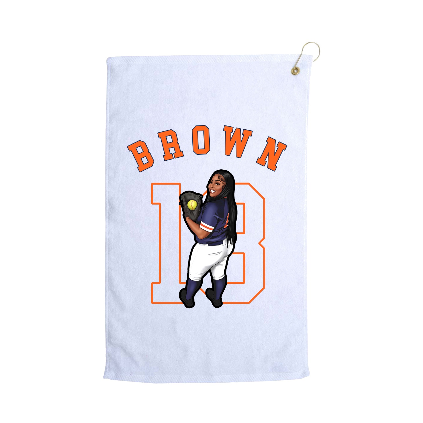 Golf Towel — Shirsey Arch in White