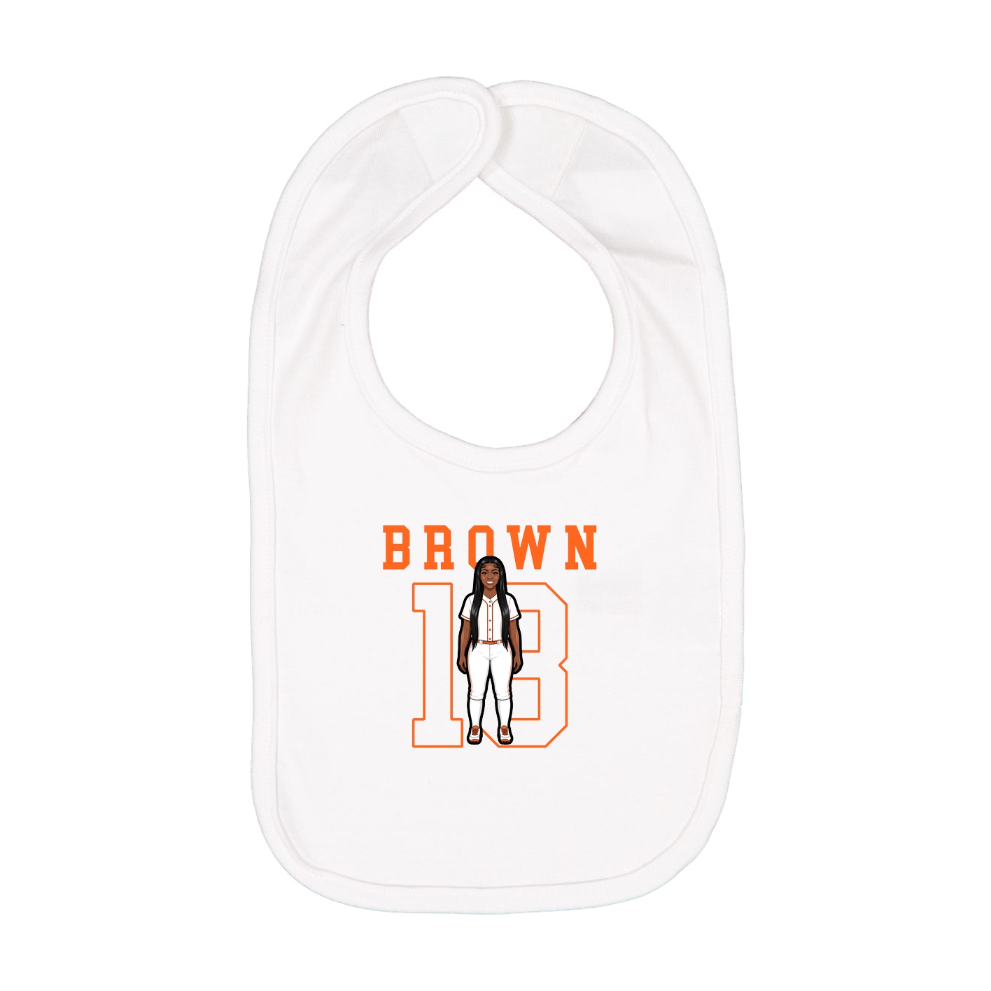 Infant Bib — Shirsey in White