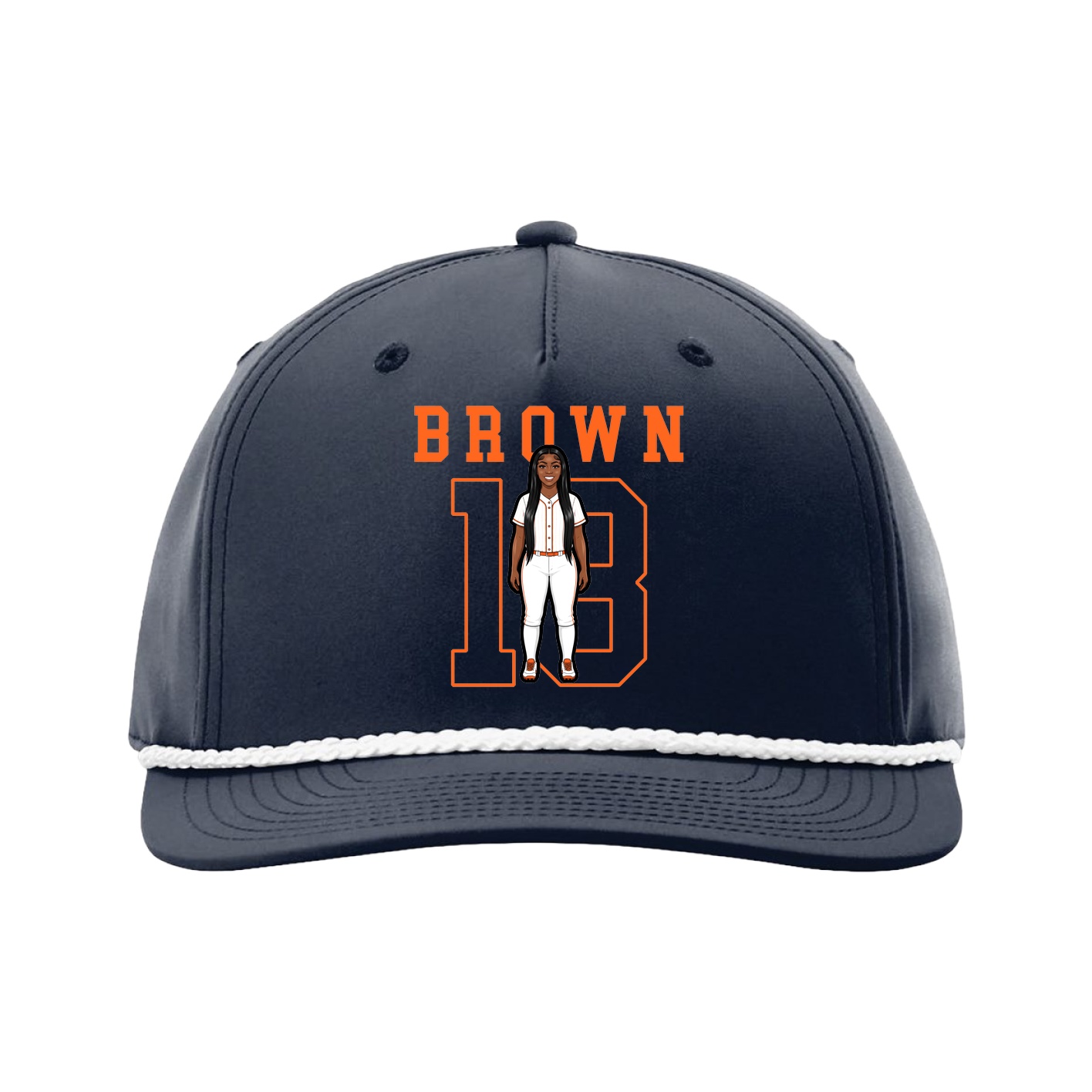 Five-Panel Classic Rope Cap — Shirsey in Navy