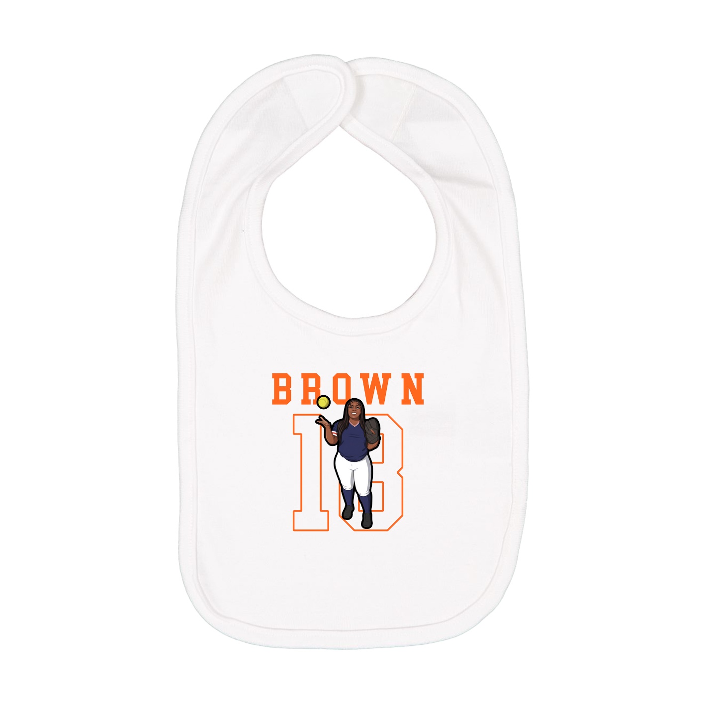 Infant Bib — Shirsey in White