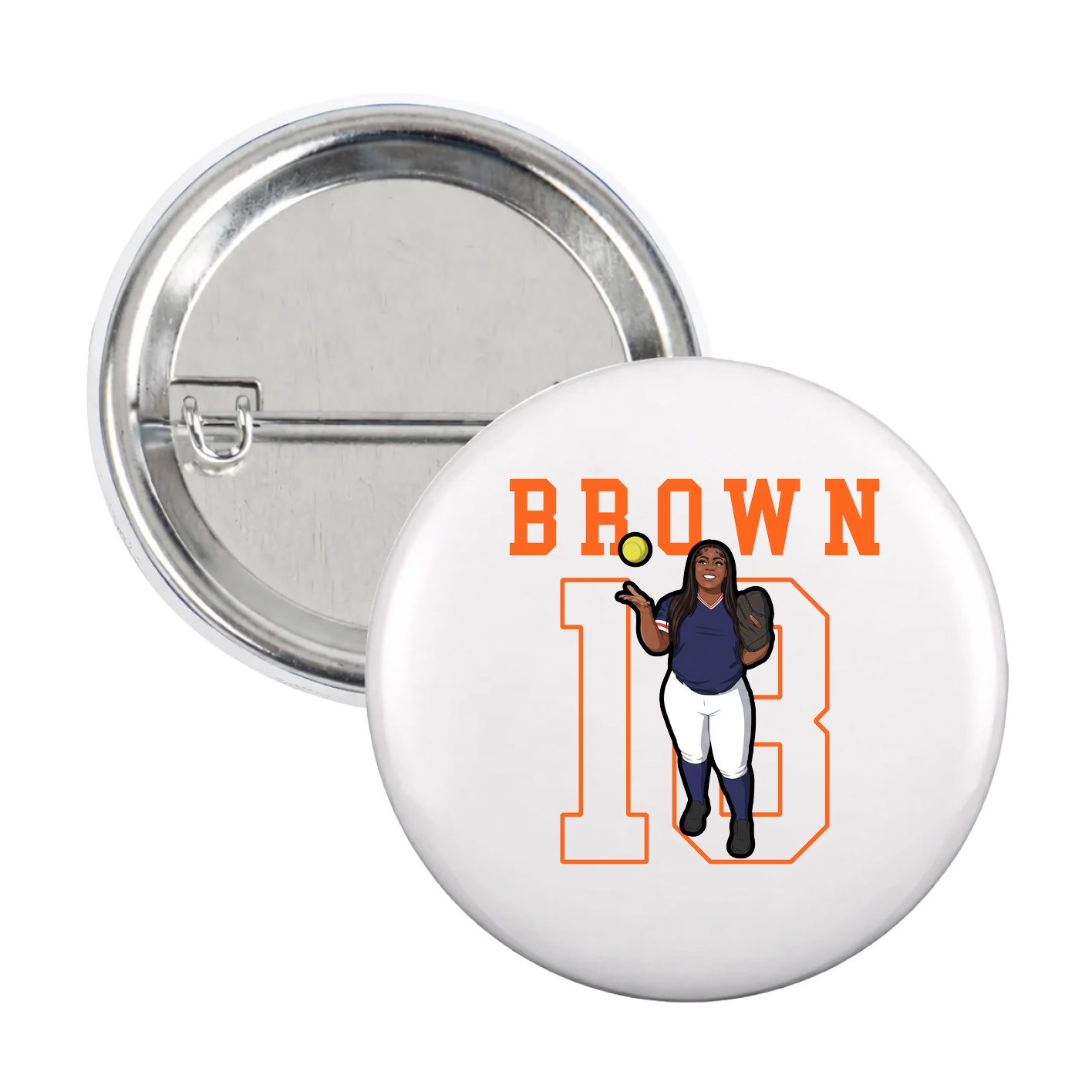 Game Day Button — Shirsey in White