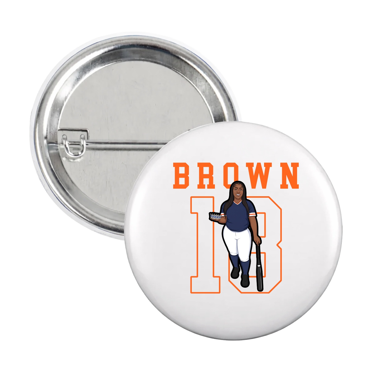 Game Day Button — Shirsey in White