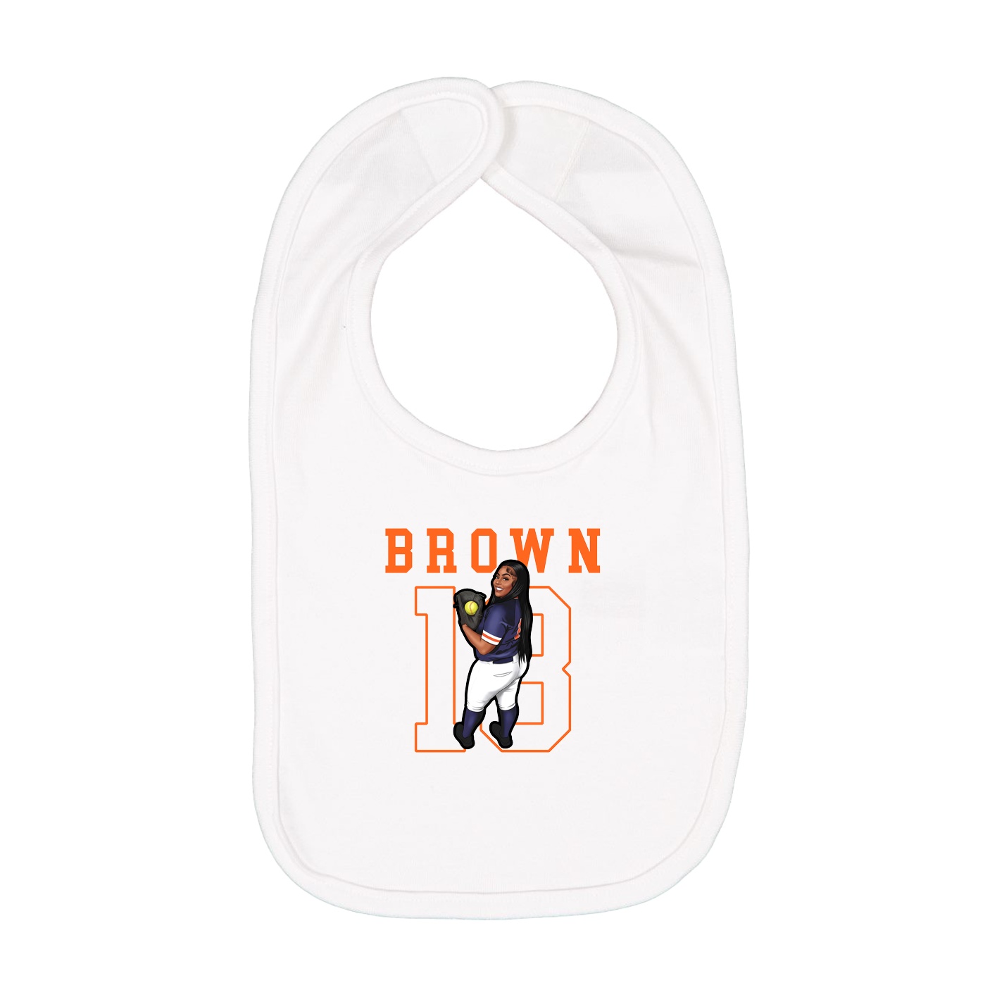 Infant Bib — Shirsey in White