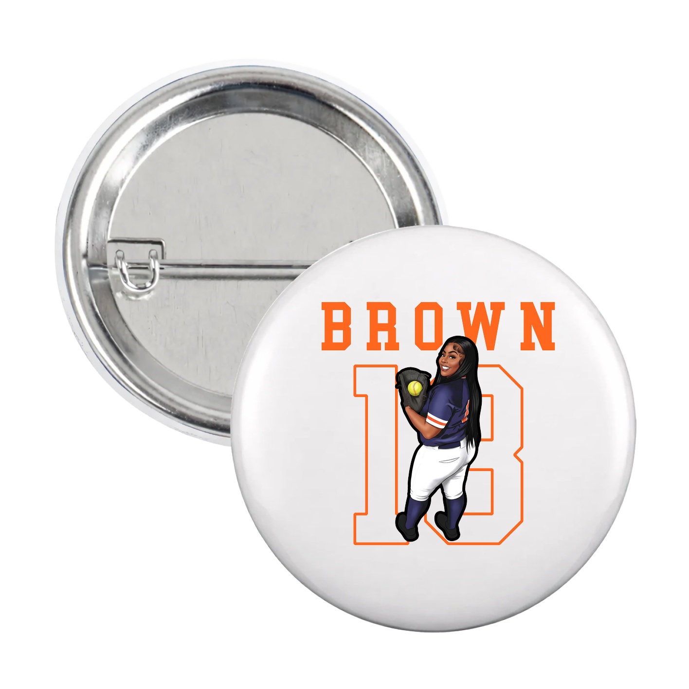 Game Day Button — Shirsey in White