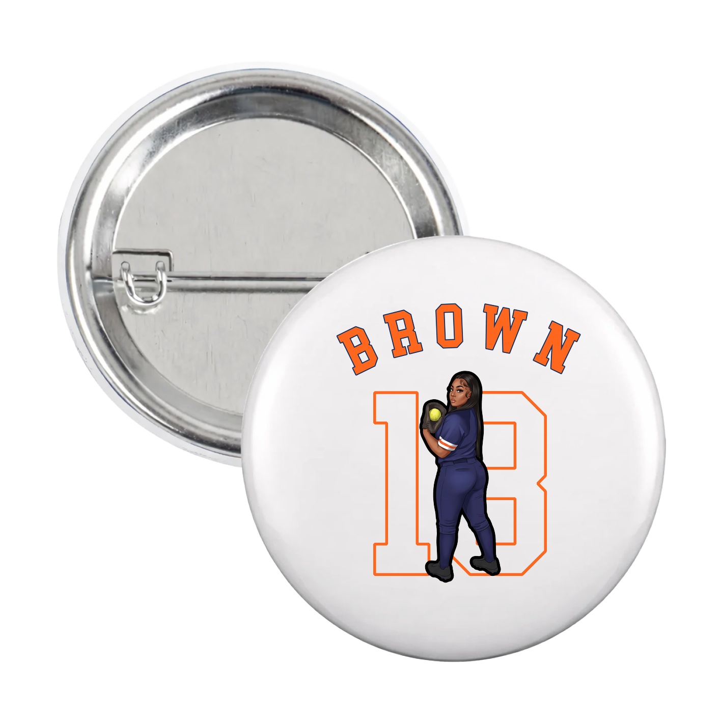 Game Day Button — Shirsey Arch in White