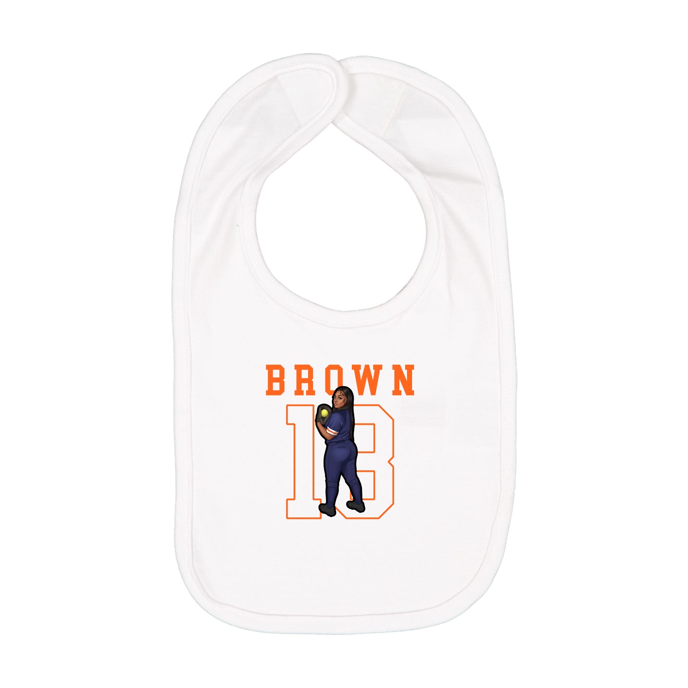 Infant Bib — Shirsey in White