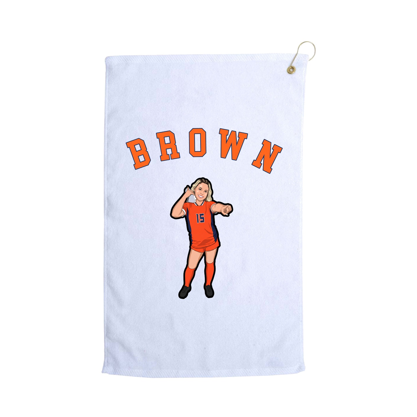 Golf Towel — Shirsey Arch in White