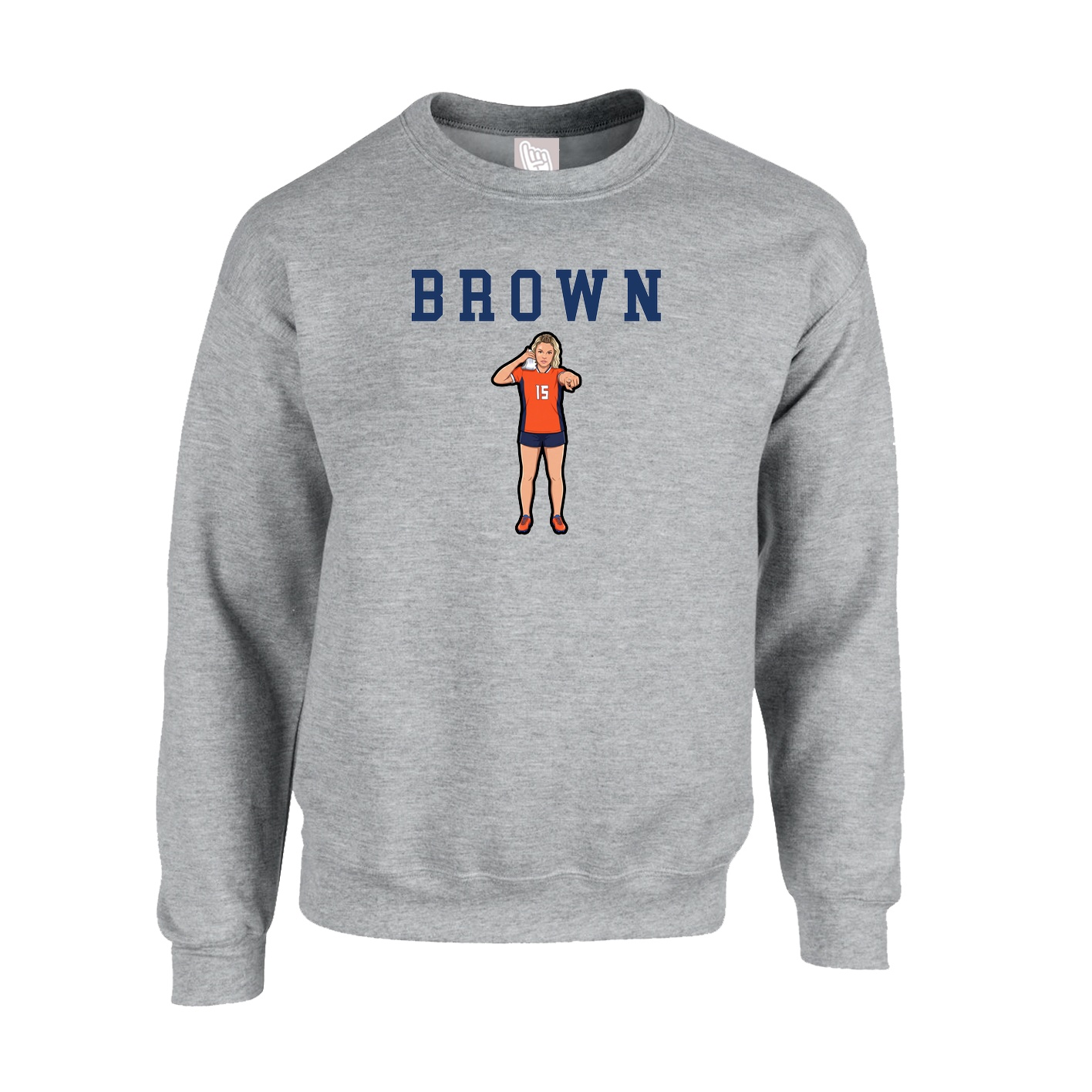 Fleece Crew — Shirsey in Grey