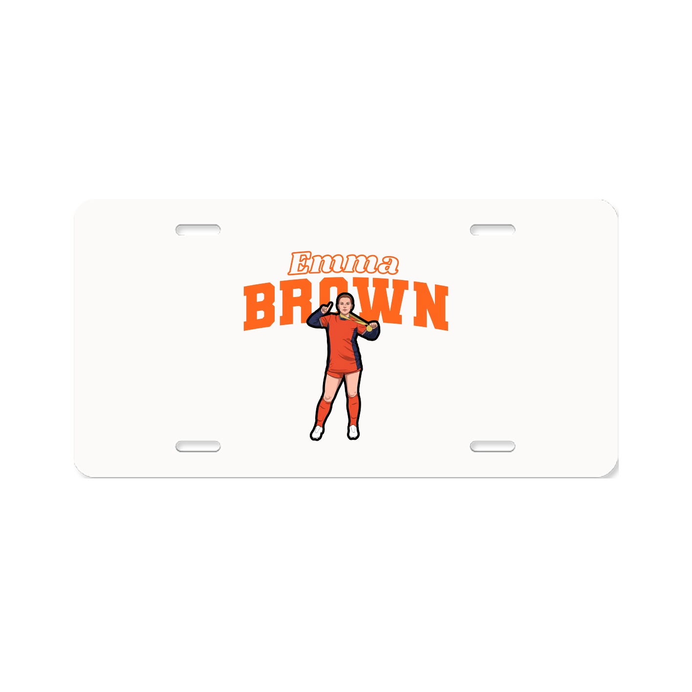 License Plate — Name Arch in Classic