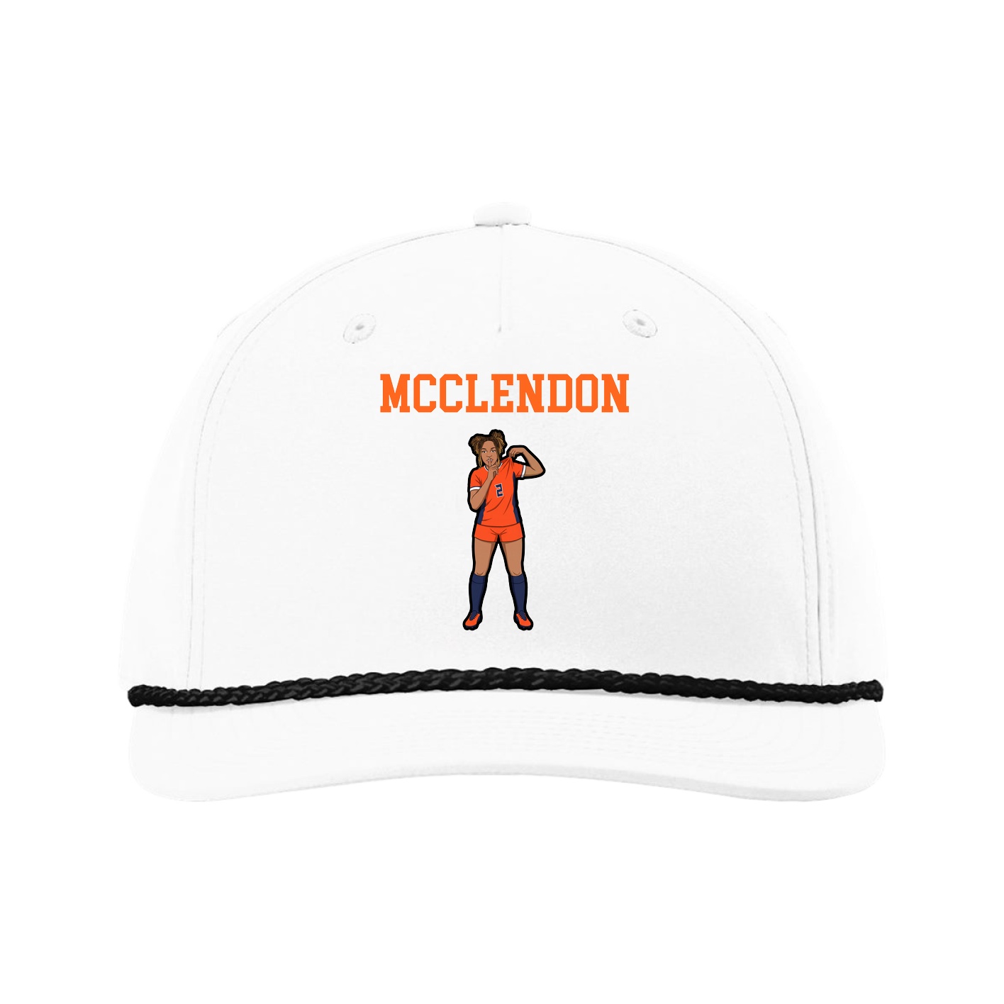 Five-Panel Classic Rope Cap — Shirsey in White