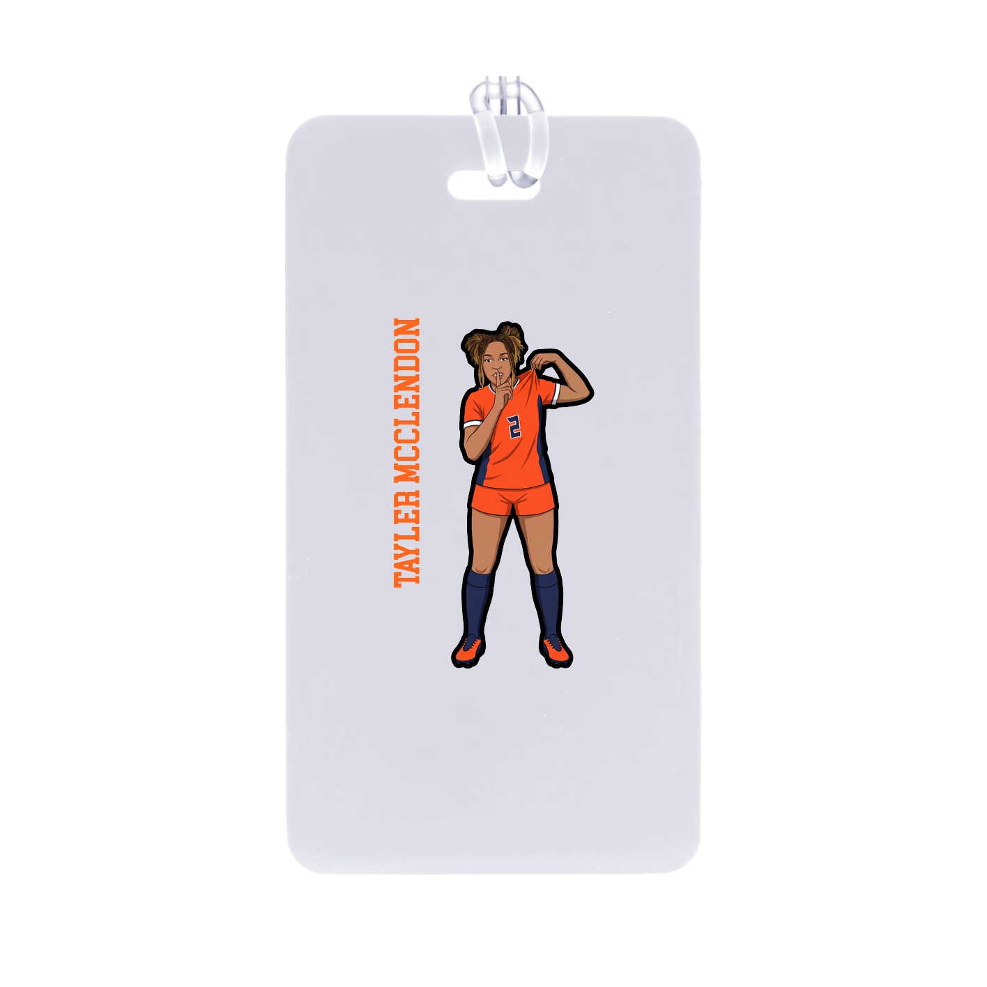 Bag Tag — Name Vertical in Classic