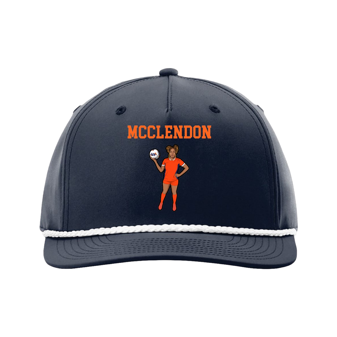 Five-Panel Classic Rope Cap — Shirsey in Navy