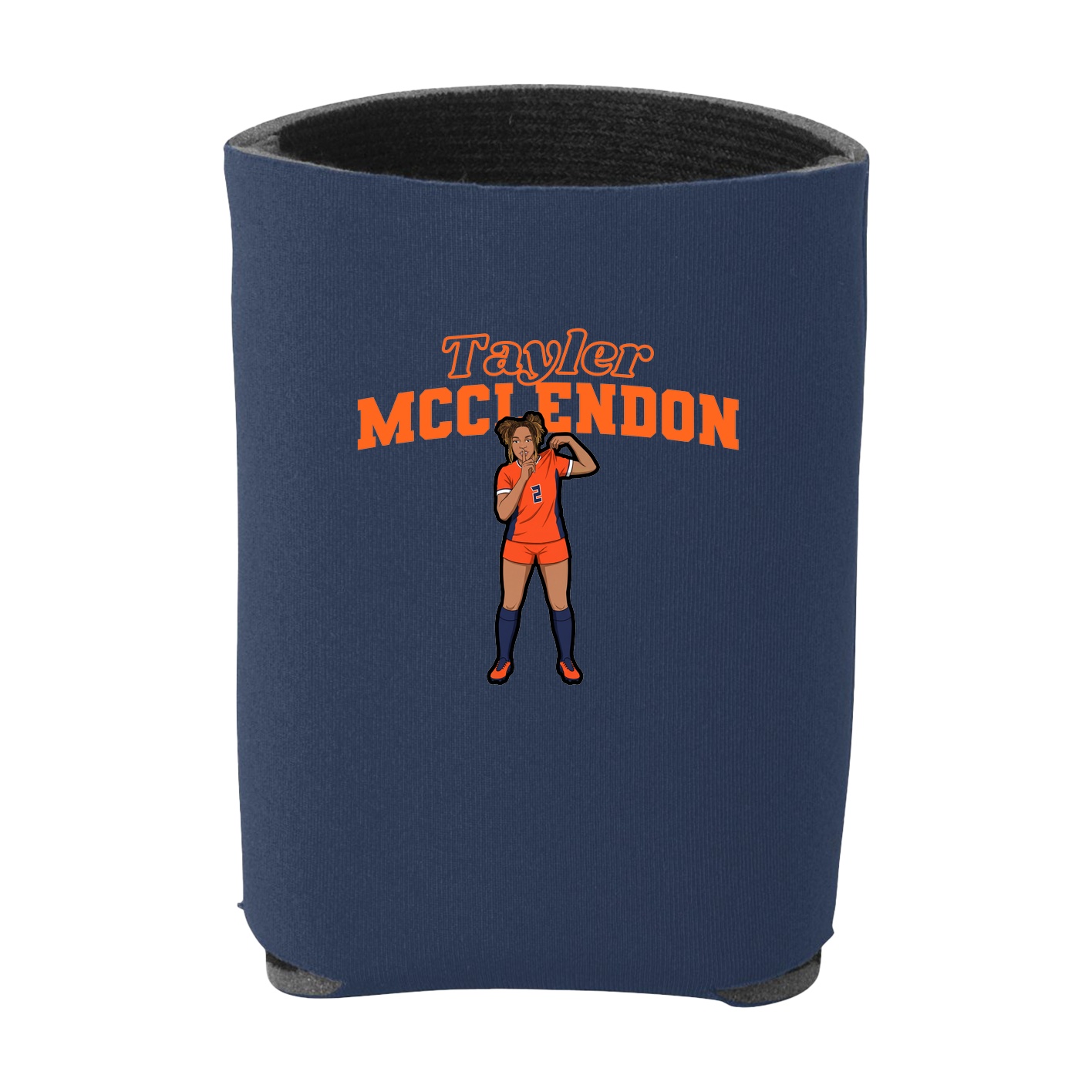 Can Holder — Name Arch in Navy
