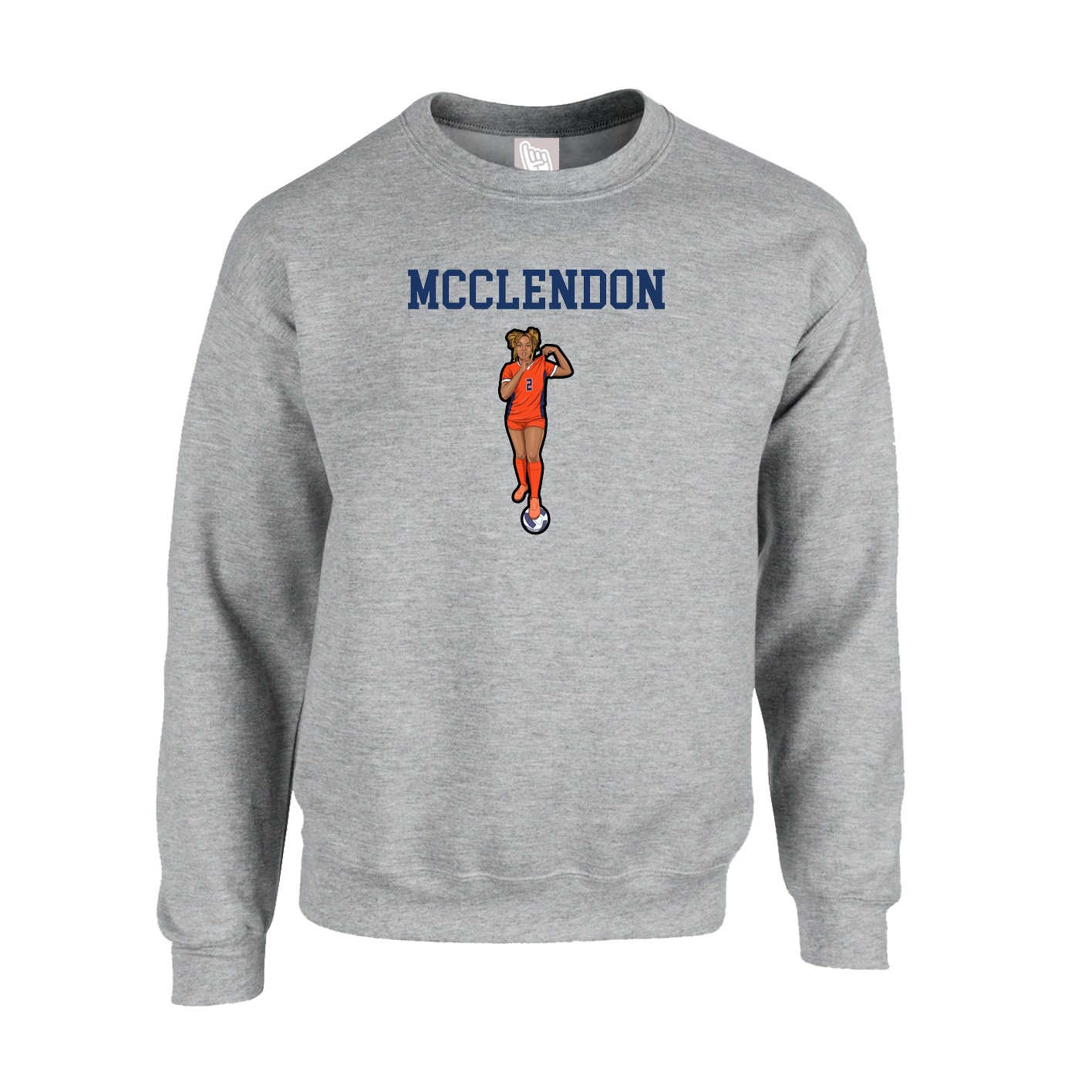 Fleece Crew — Shirsey in Grey