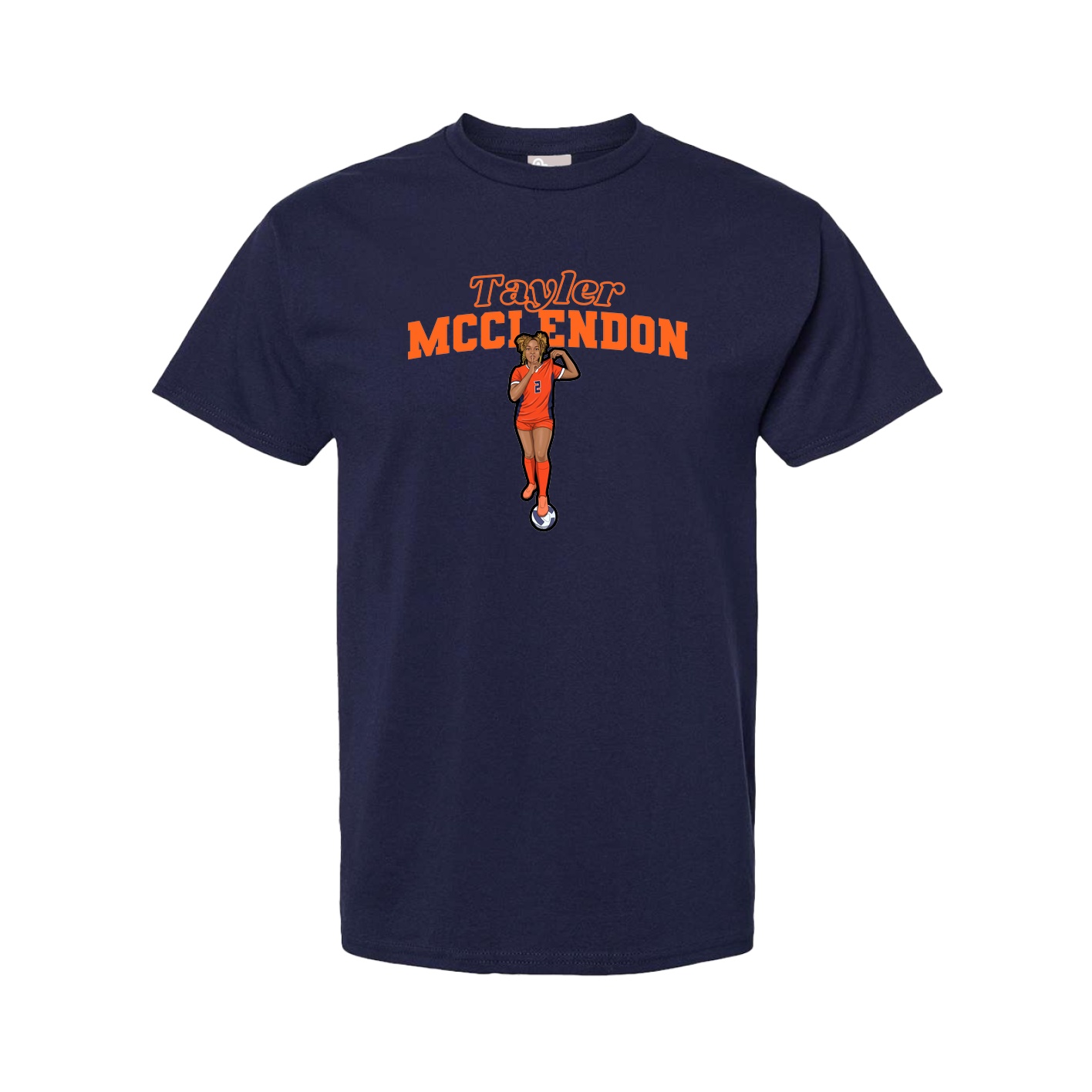 Youth Tee — Name Arch in Navy