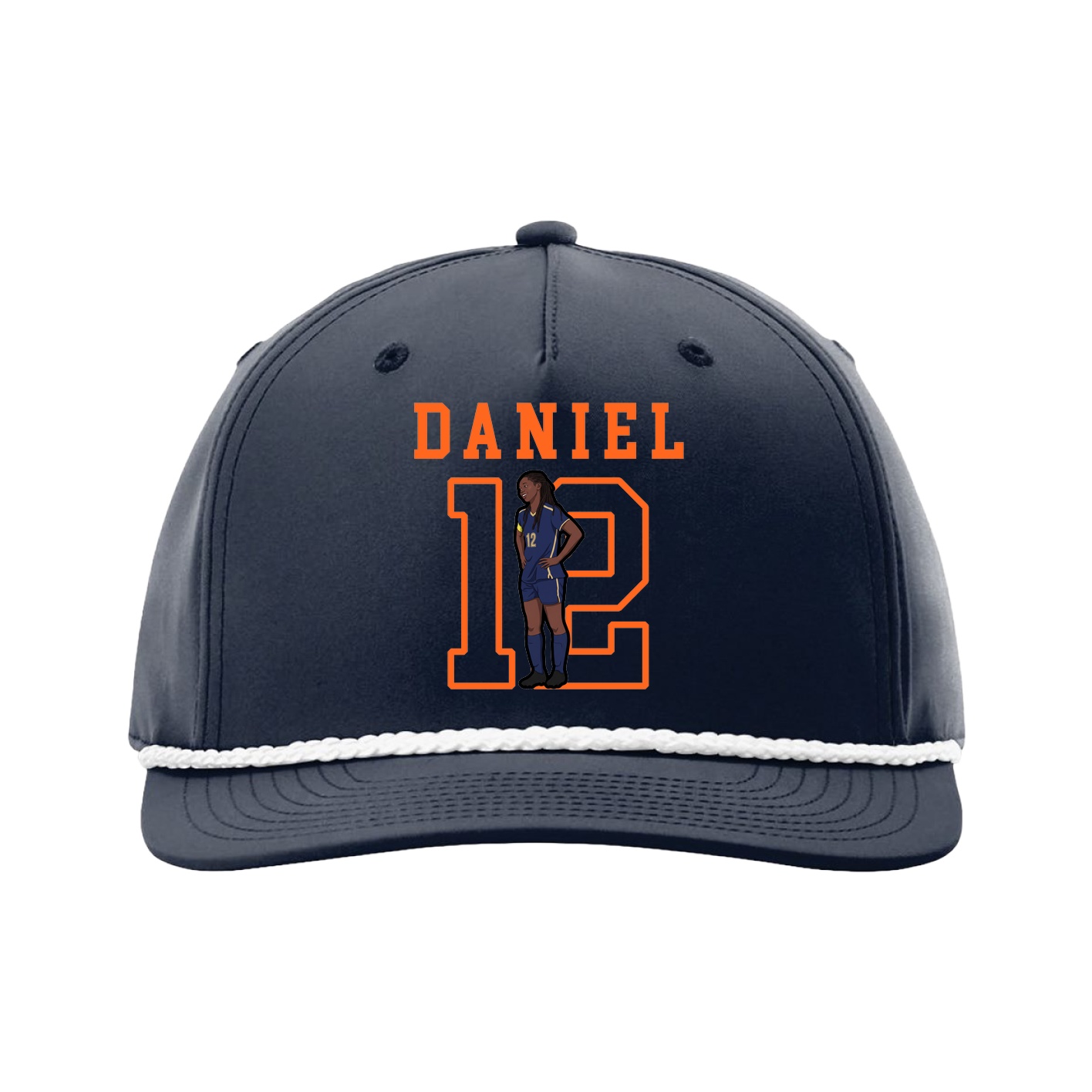 Five-Panel Classic Rope Cap — Shirsey in Navy