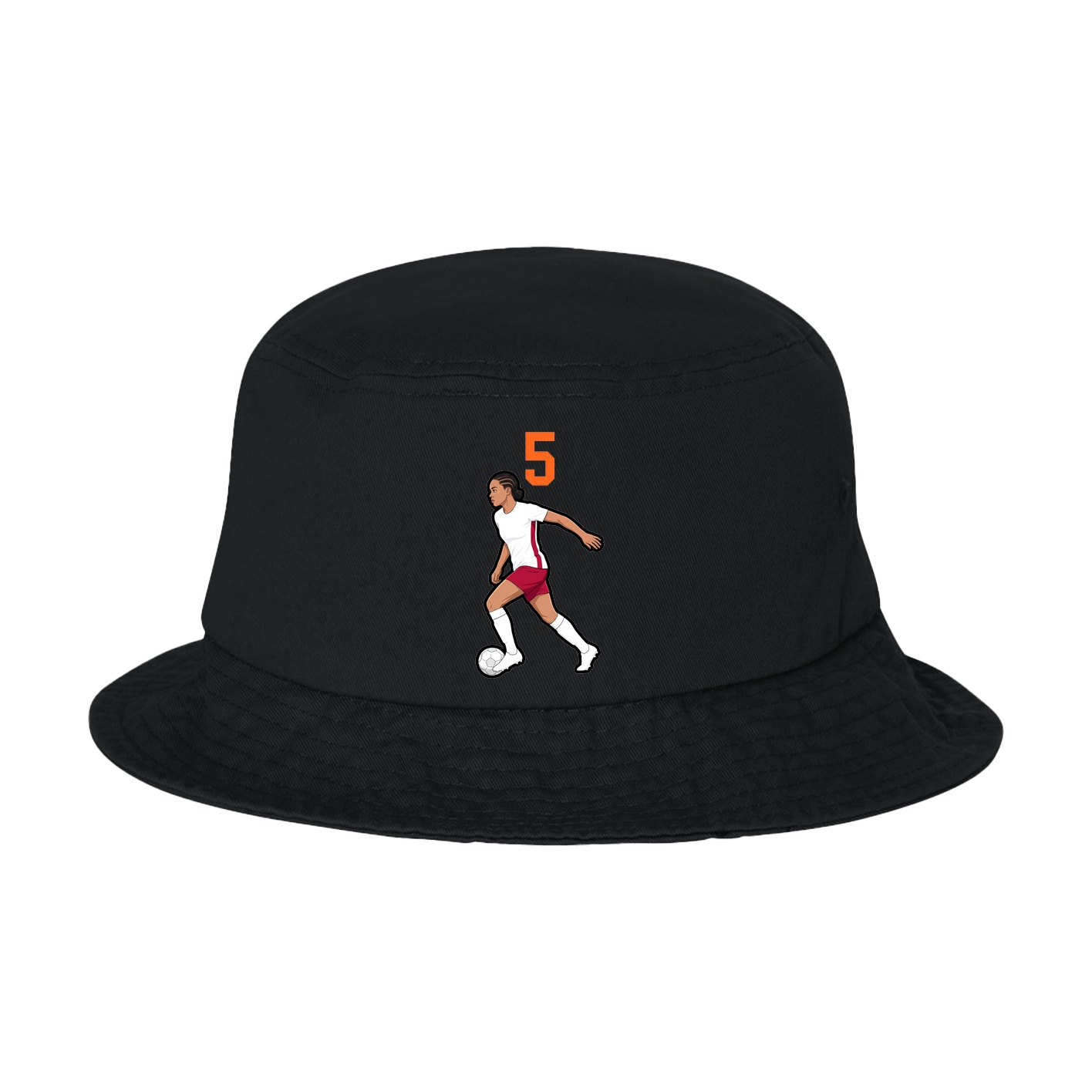 Bucket Cap — Number Top in Black