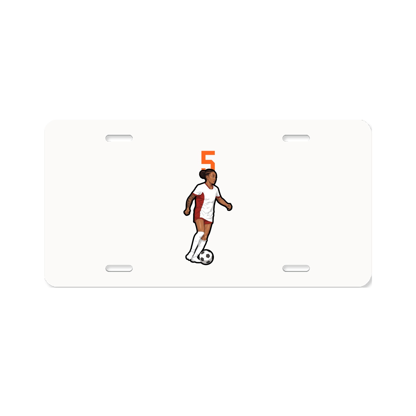 License Plate — Number Top in Classic