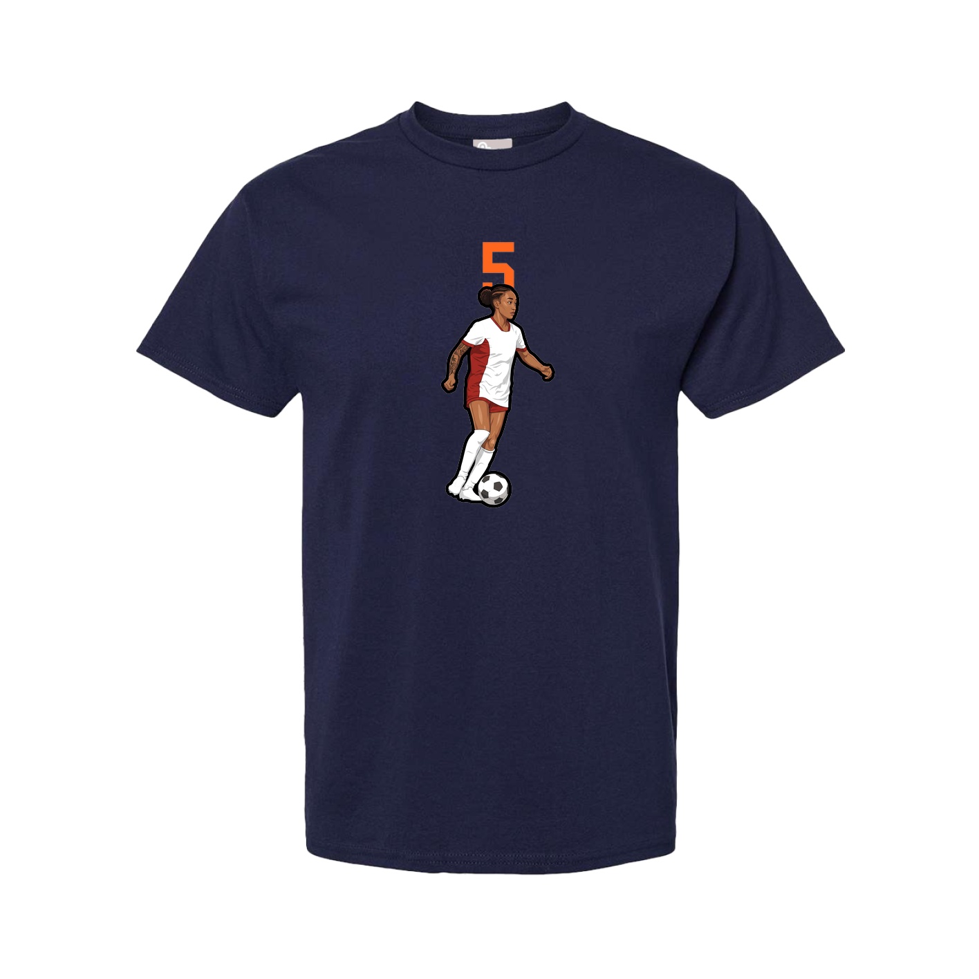 Youth Tee — Number Top in Navy