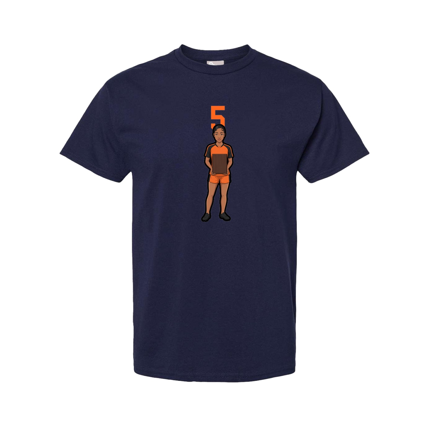 Youth Tee — Number Top in Navy