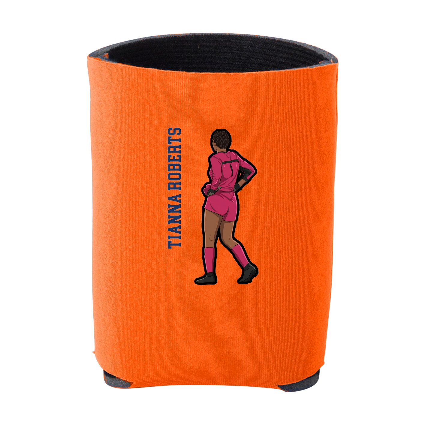 Can Holder — Name Vertical in Orange