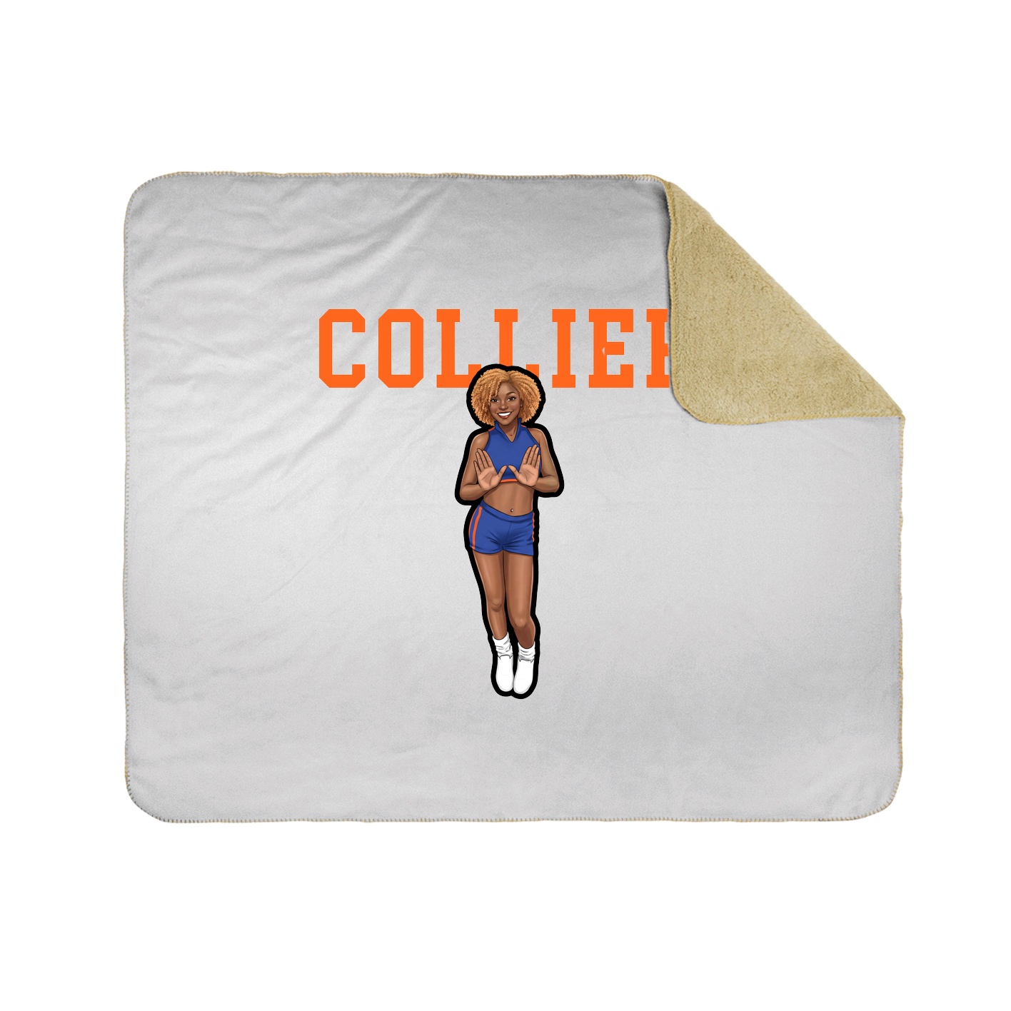 50x60 Sherpa Lined Throw Blanket