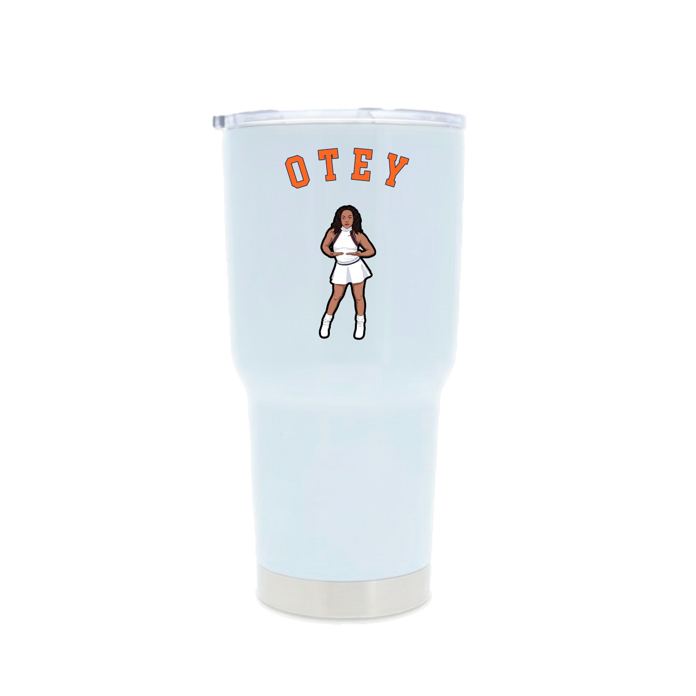 30oz Stainless Steel Tumbler — Shirsey Arch in White