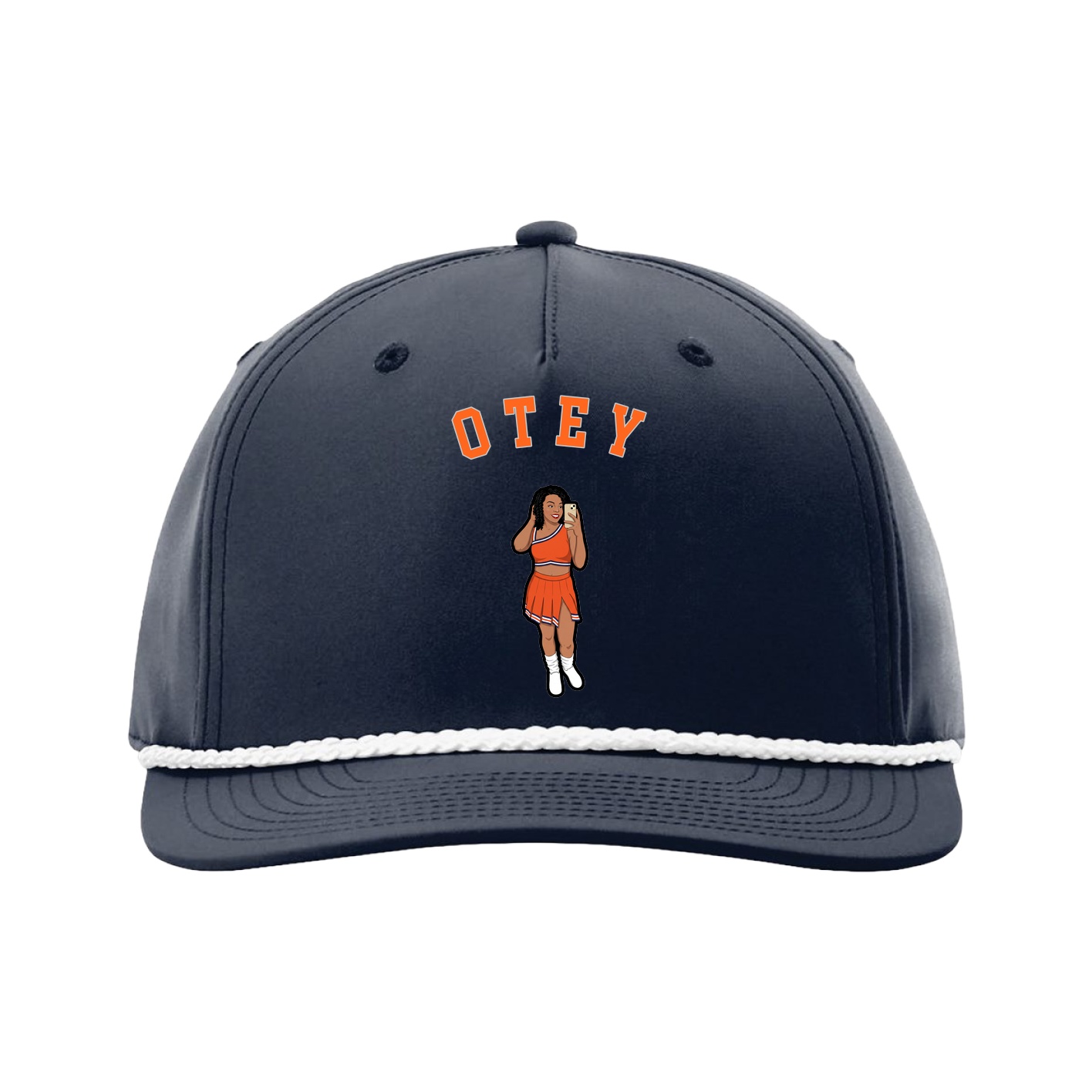 Five-Panel Classic Rope Cap — Shirsey Arch in Navy