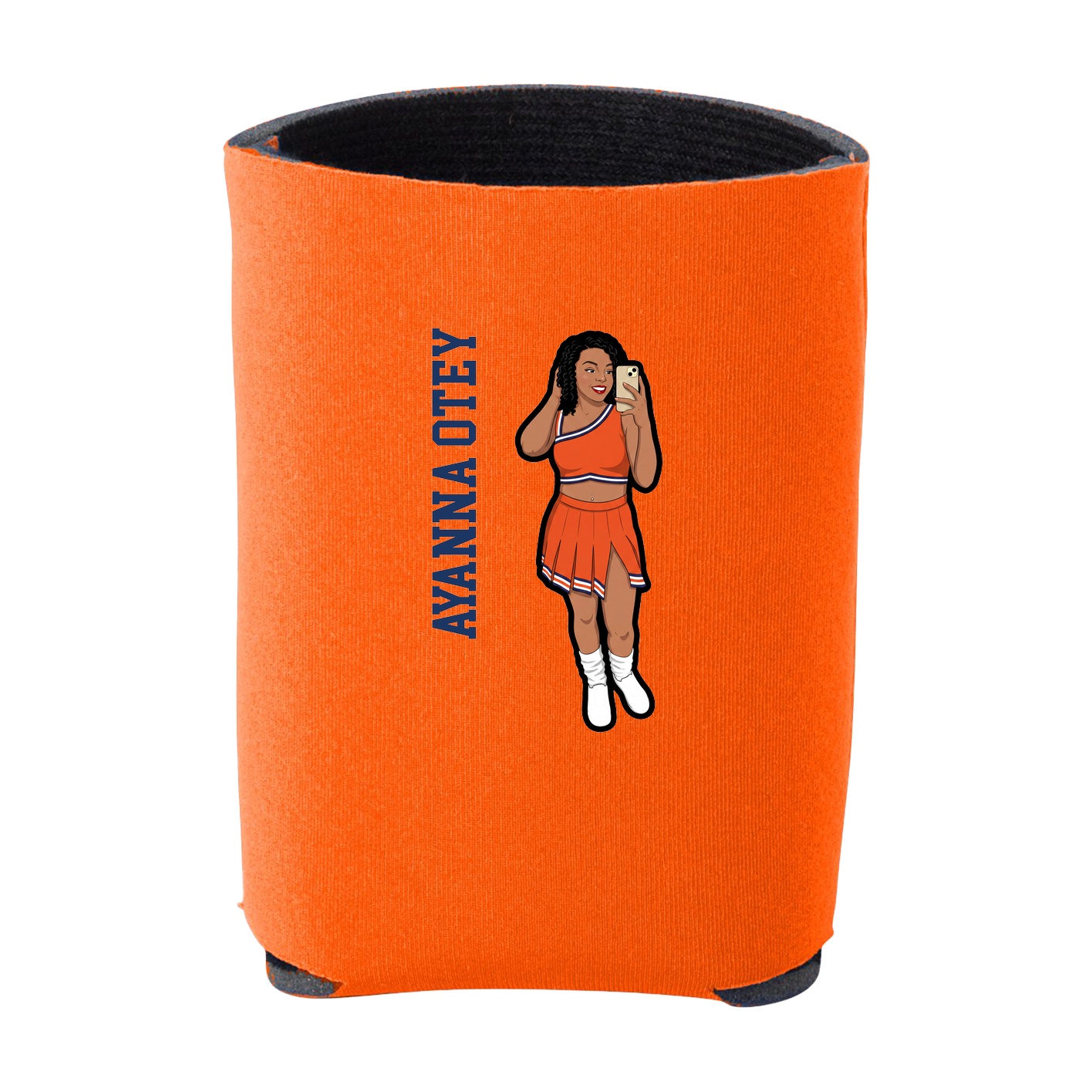 Can Holder — Name Vertical in Orange