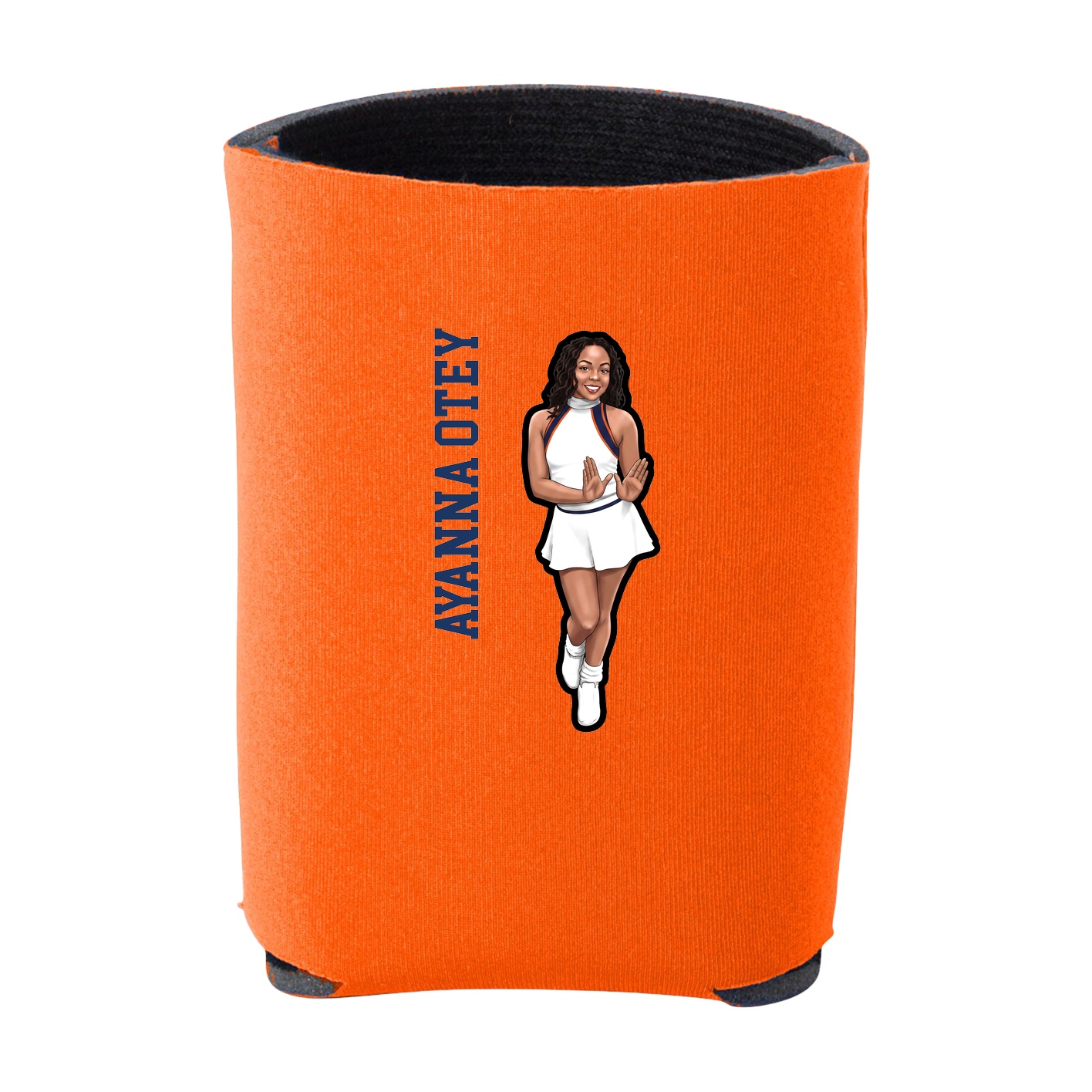 Can Holder — Name Vertical in Orange