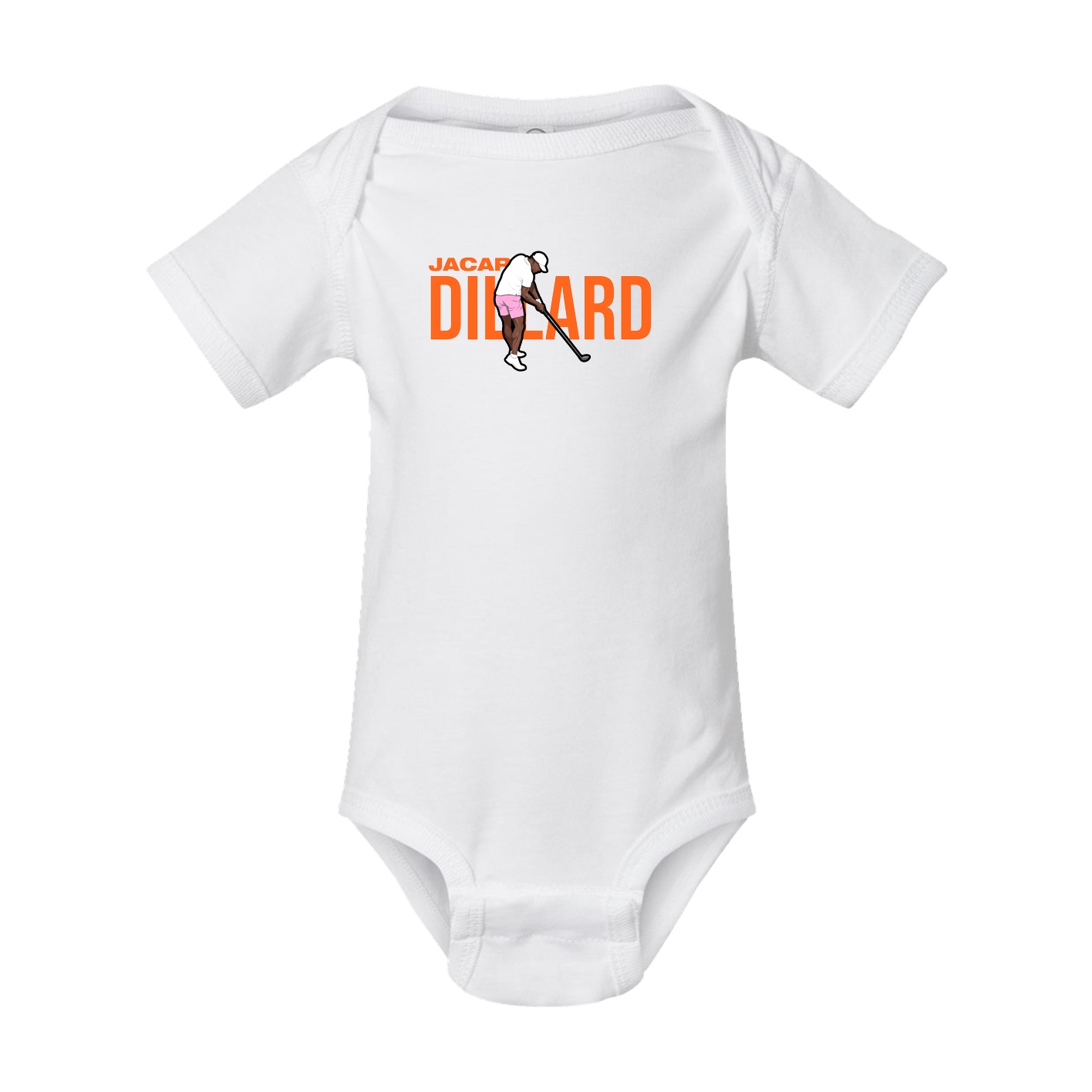 Baby Onesie — Player Name in White