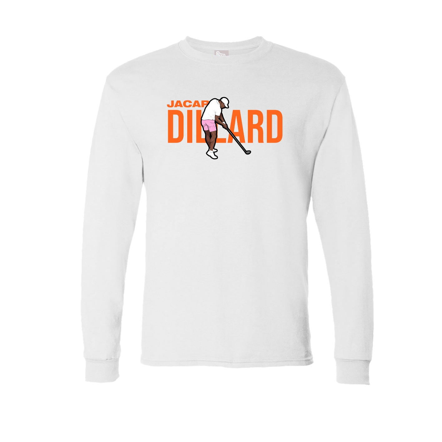 Long Sleeve Tee — Player Name in White