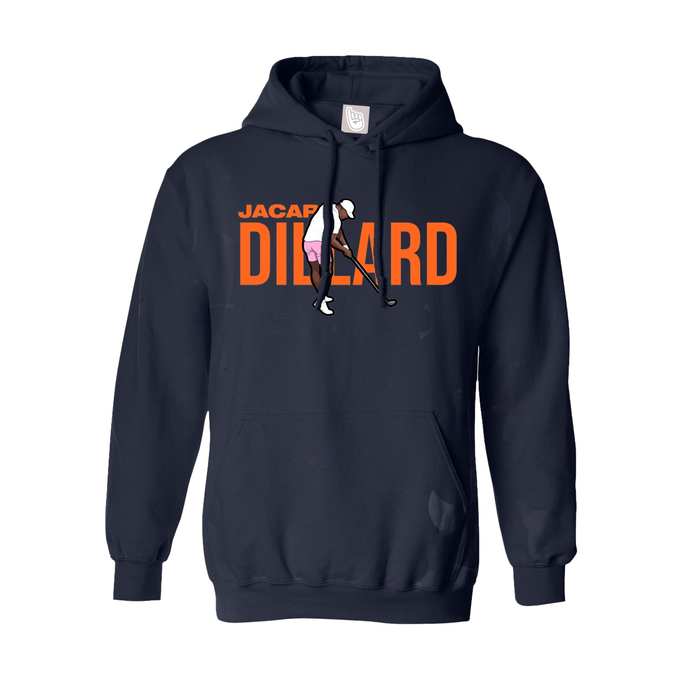 Hoodie — Player Name in Navy