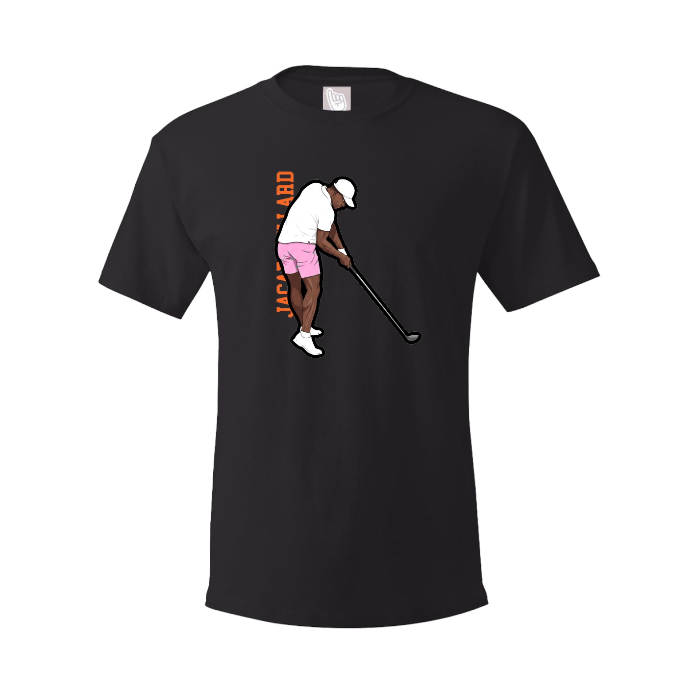 Tee — Name Vertical in Black
