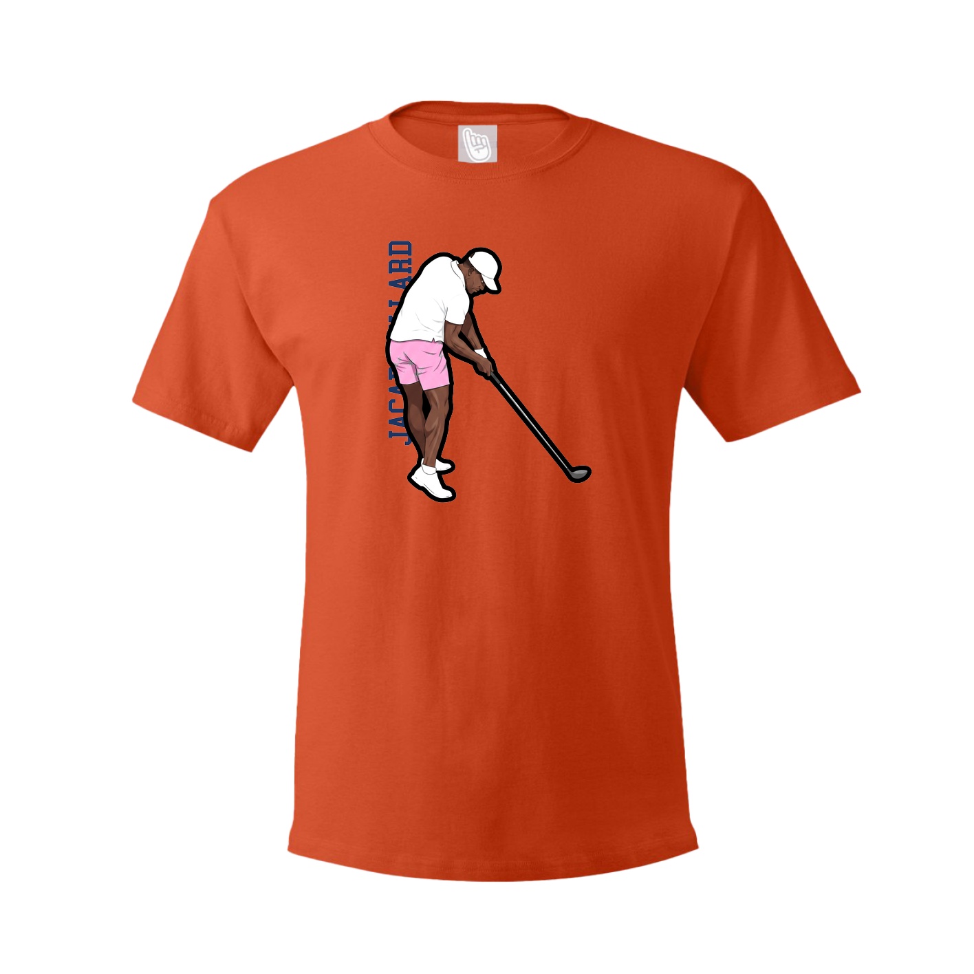 Youth Tee — Name Vertical in Orange