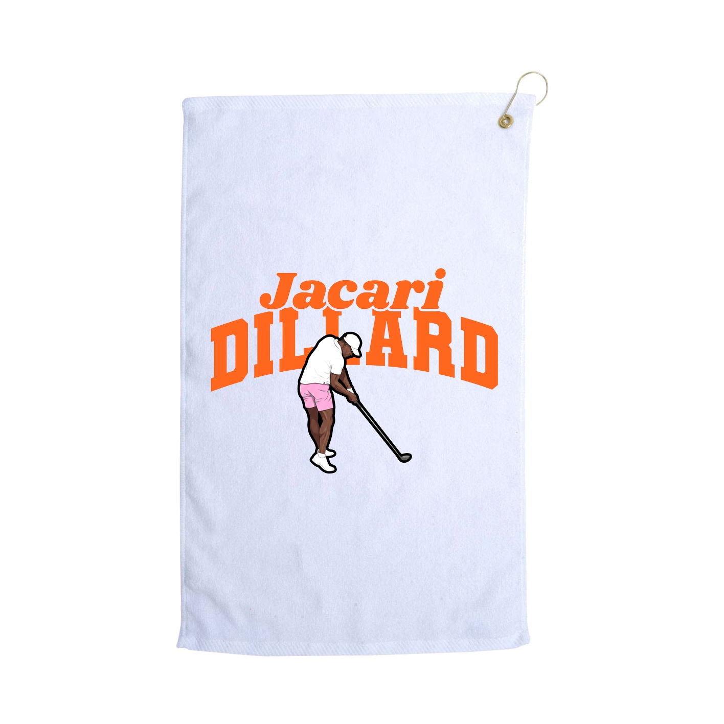 Golf Towel — Signature Arch in White