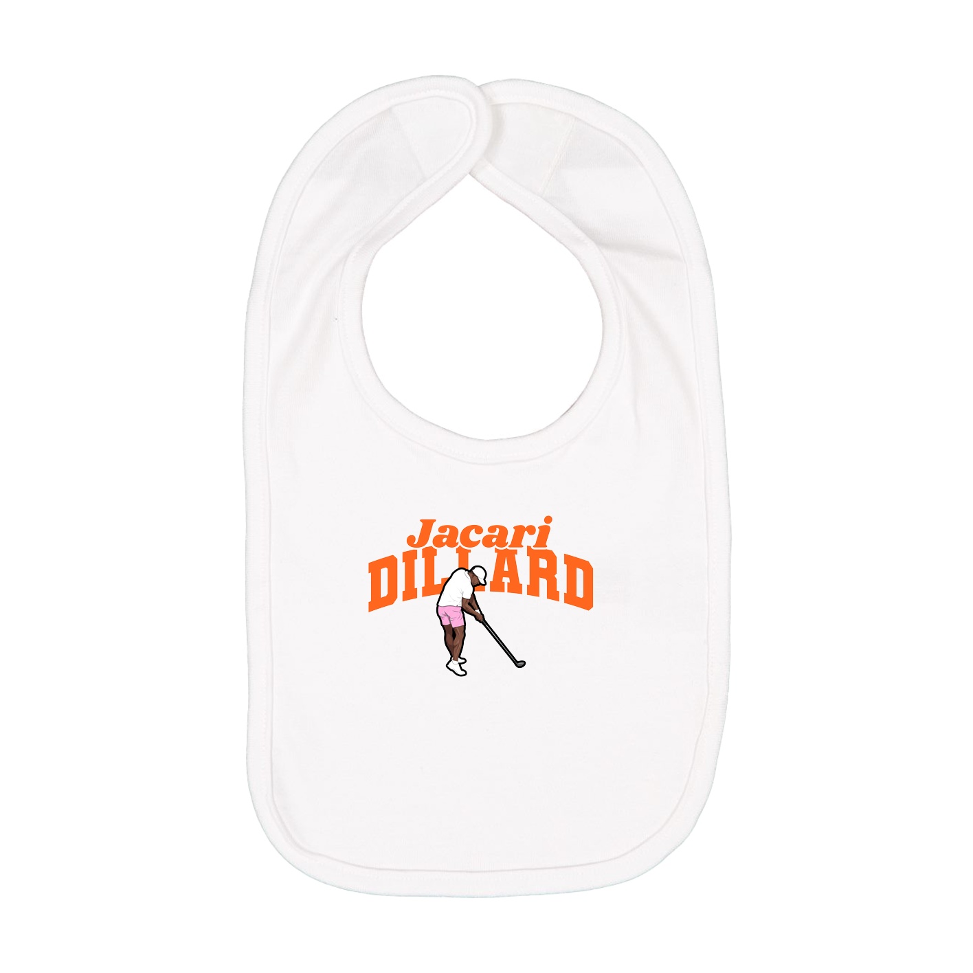 Infant Bib — Signature Arch in White