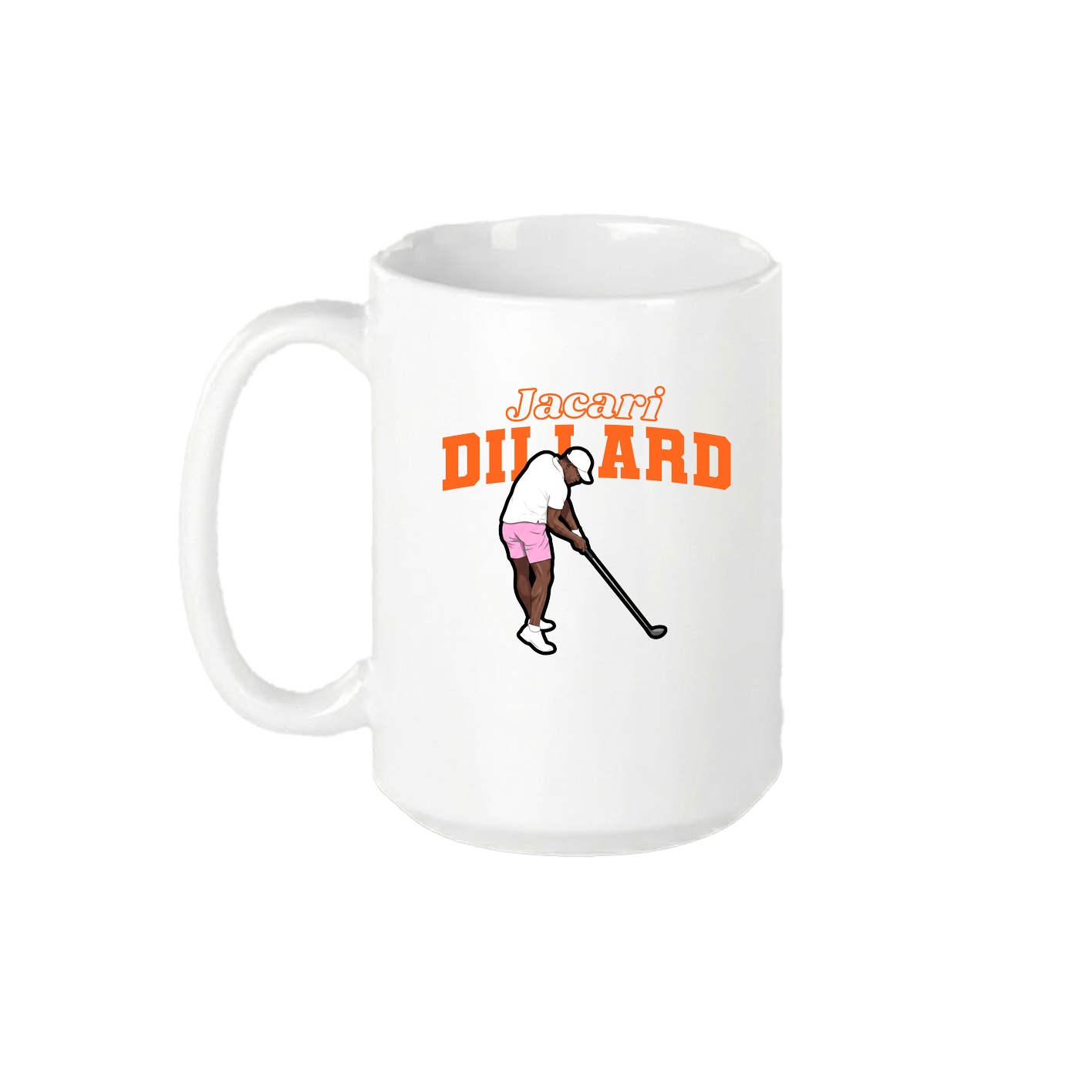 15oz Coffee Mug — Name Arch in White