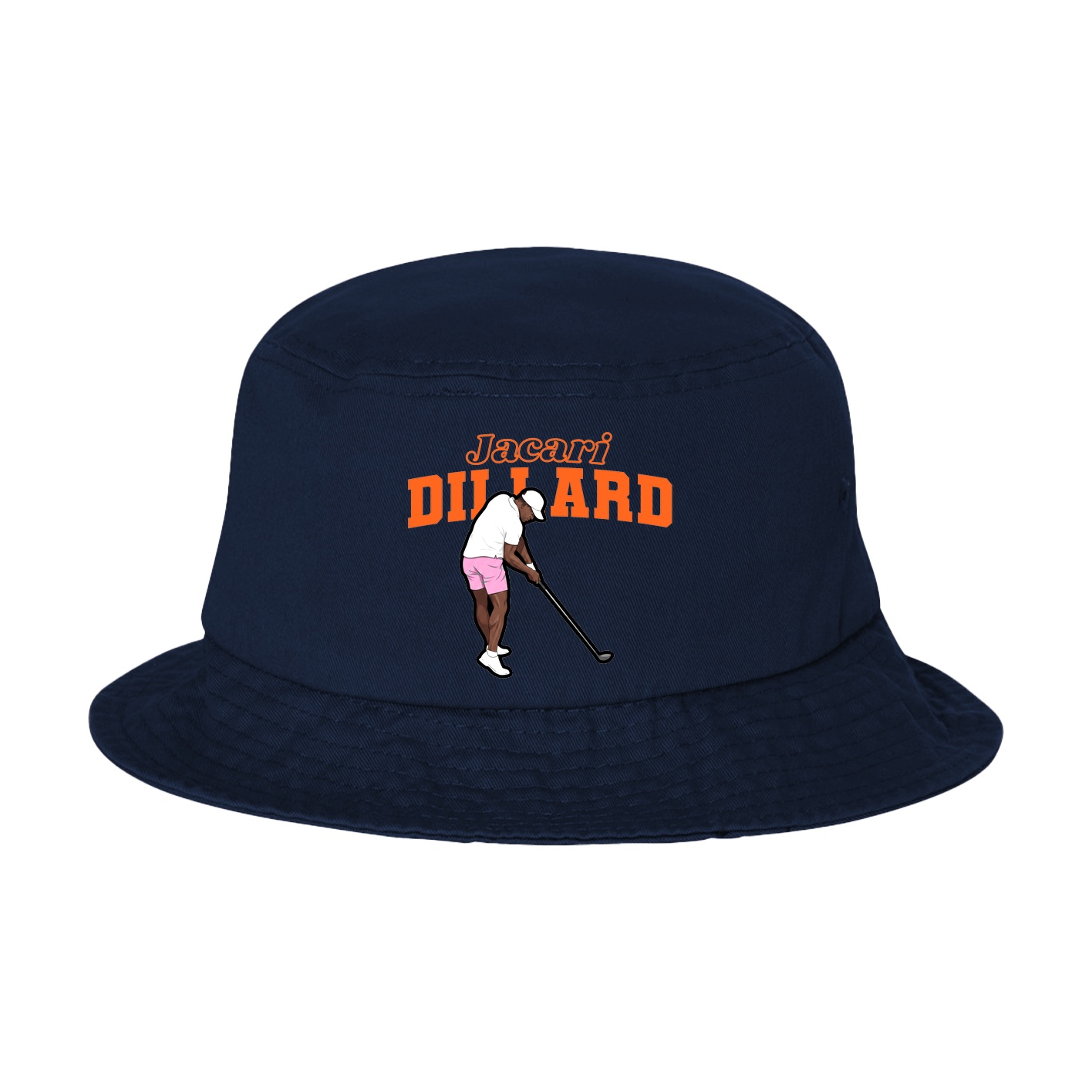 Bucket Cap — Name Arch in Navy