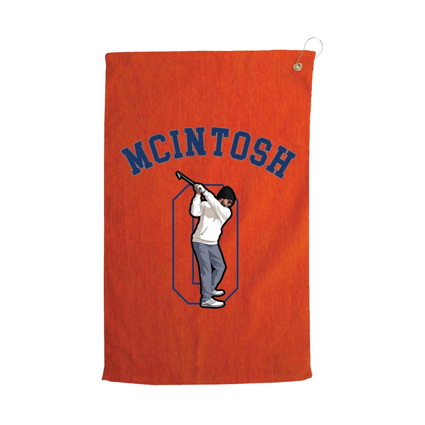 Golf Towel — Shirsey Arch in Orange