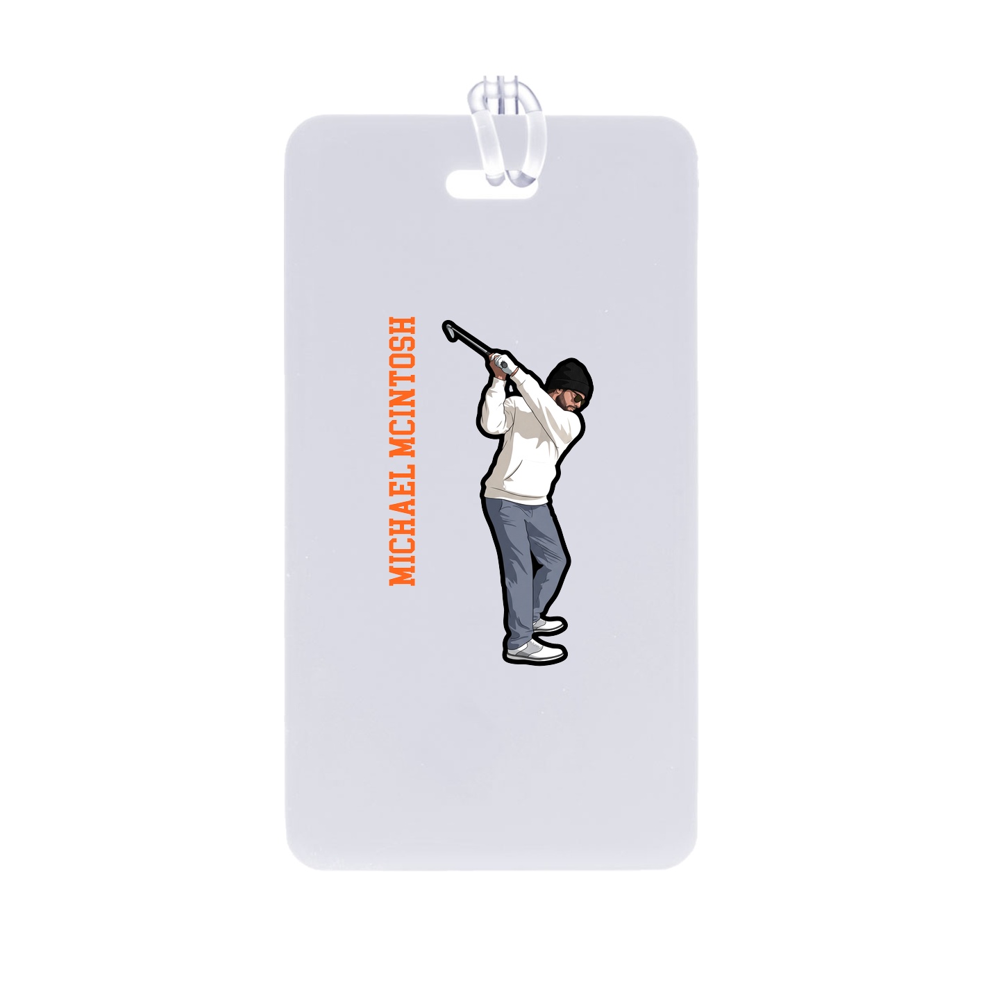 Bag Tag — Name Vertical in Classic
