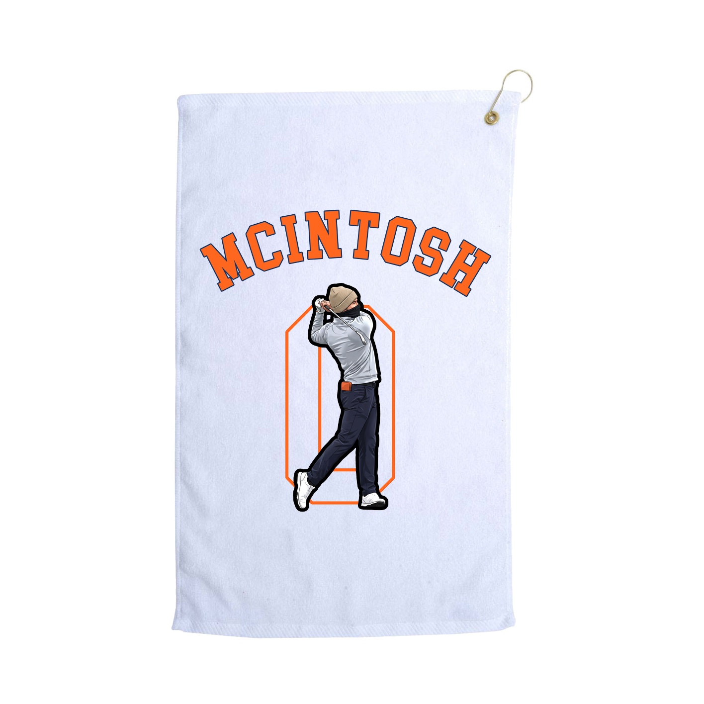 Golf Towel — Shirsey Arch in White