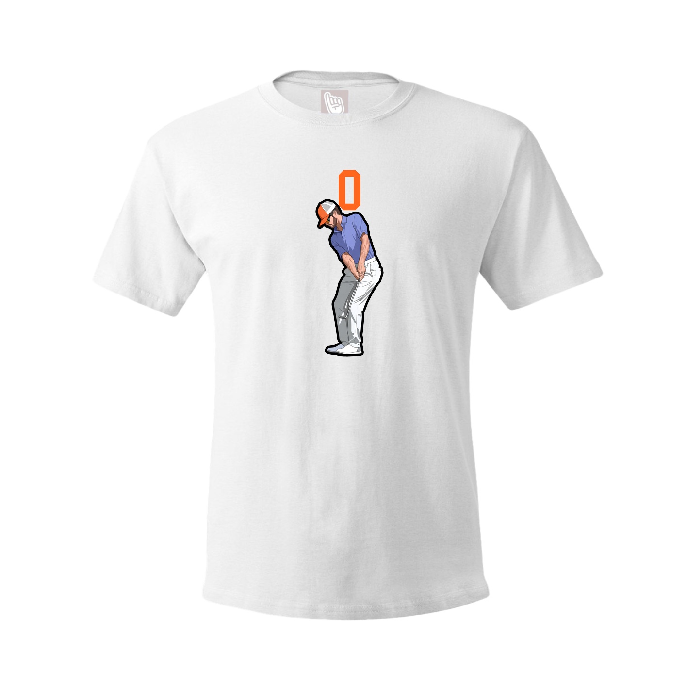 Youth Tee — Number Top in White