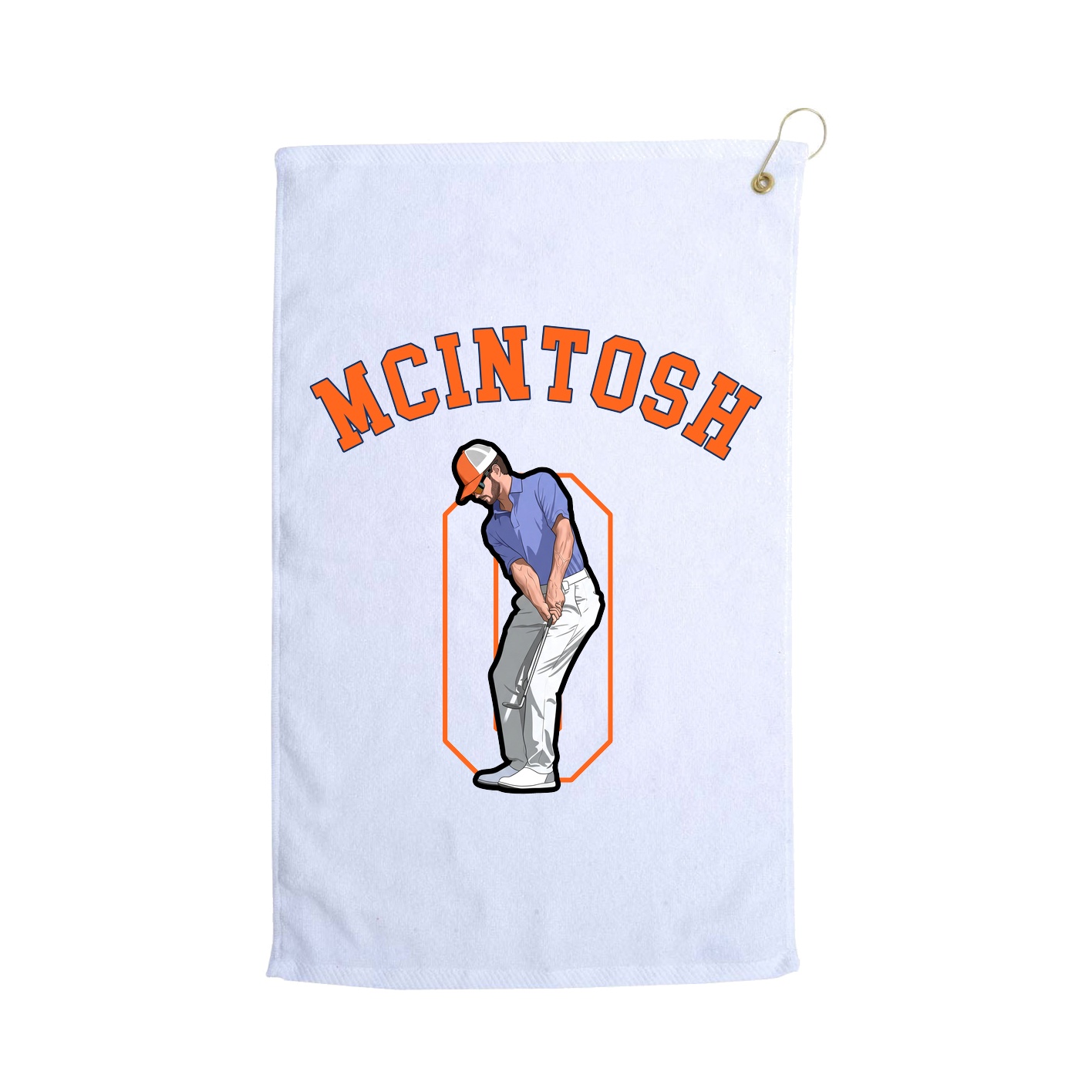 Golf Towel — Shirsey Arch in White