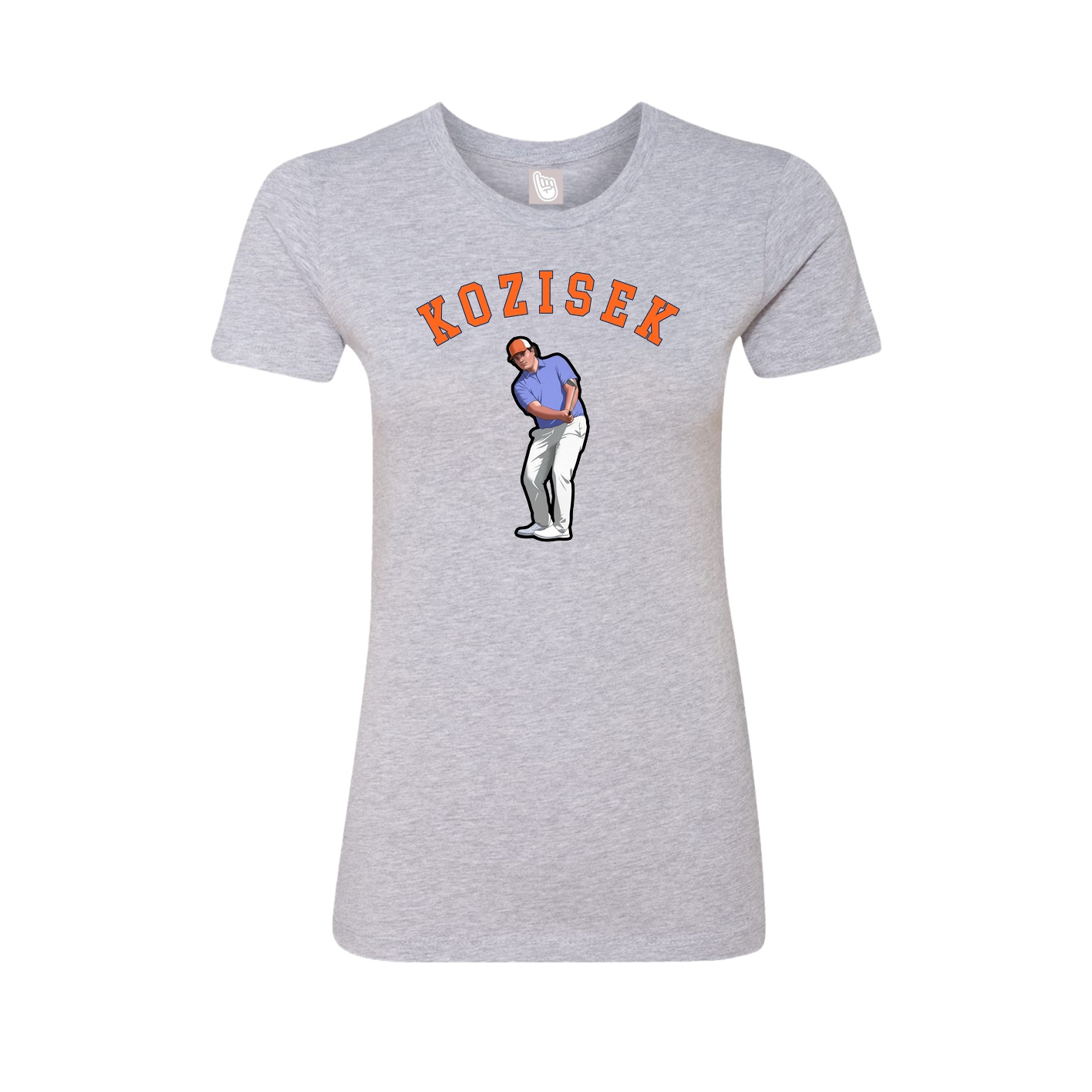 Fitted Women's Tee — Shirsey Arch in Grey
