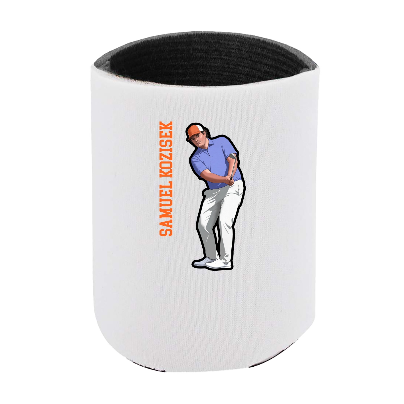 Can Holder — Name Vertical in White