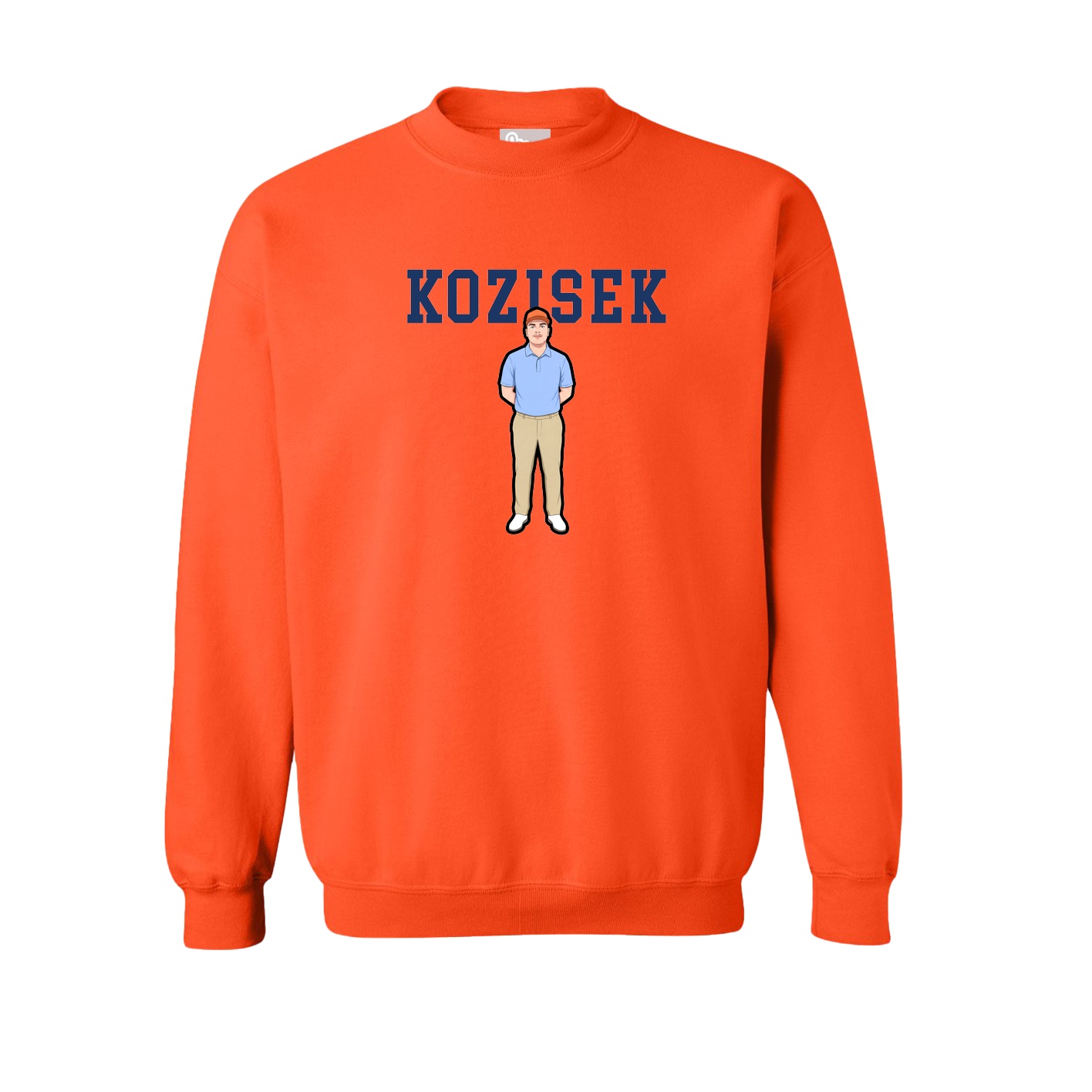 Fleece Crew — Shirsey in Orange