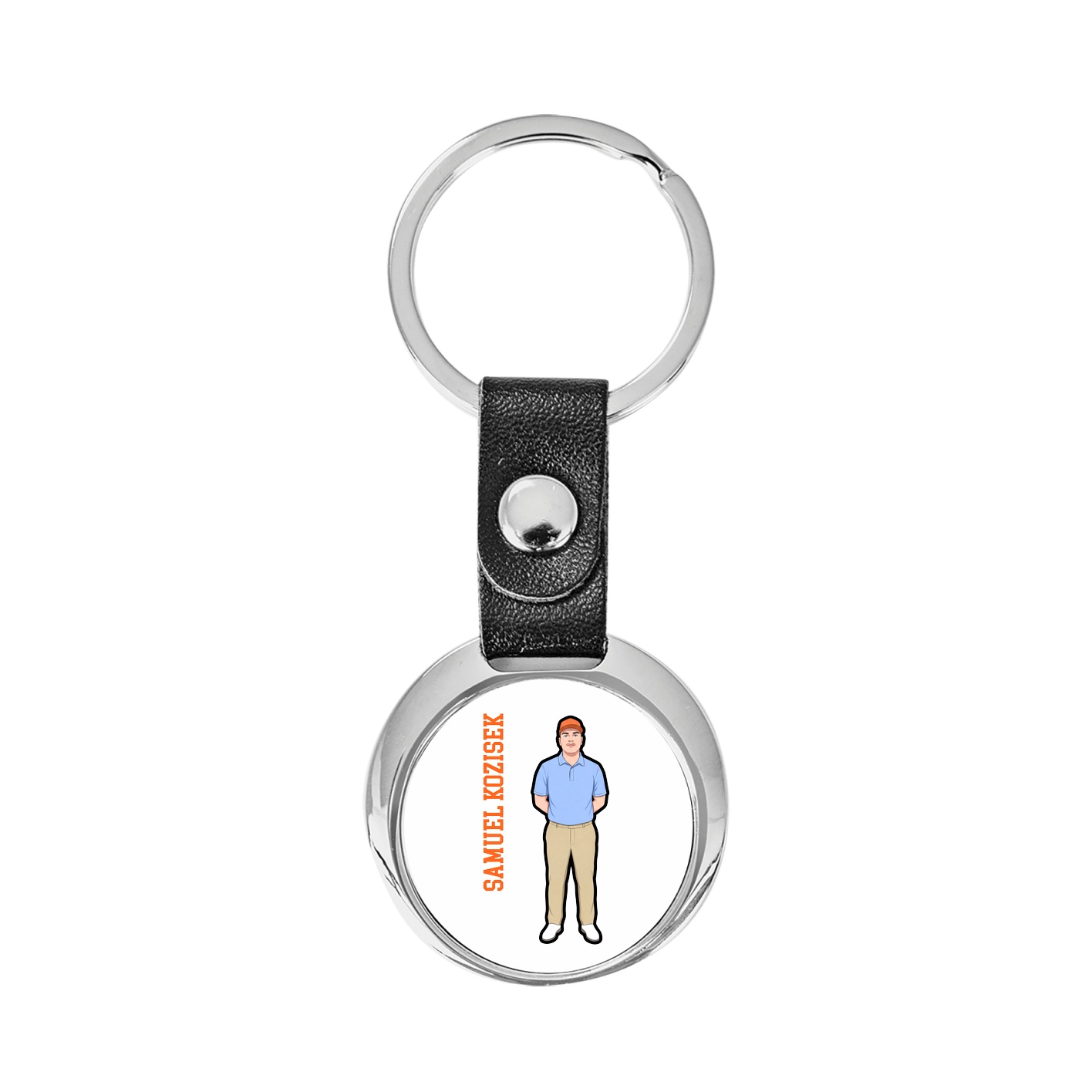 Key Chain — Name Vertical in Classic